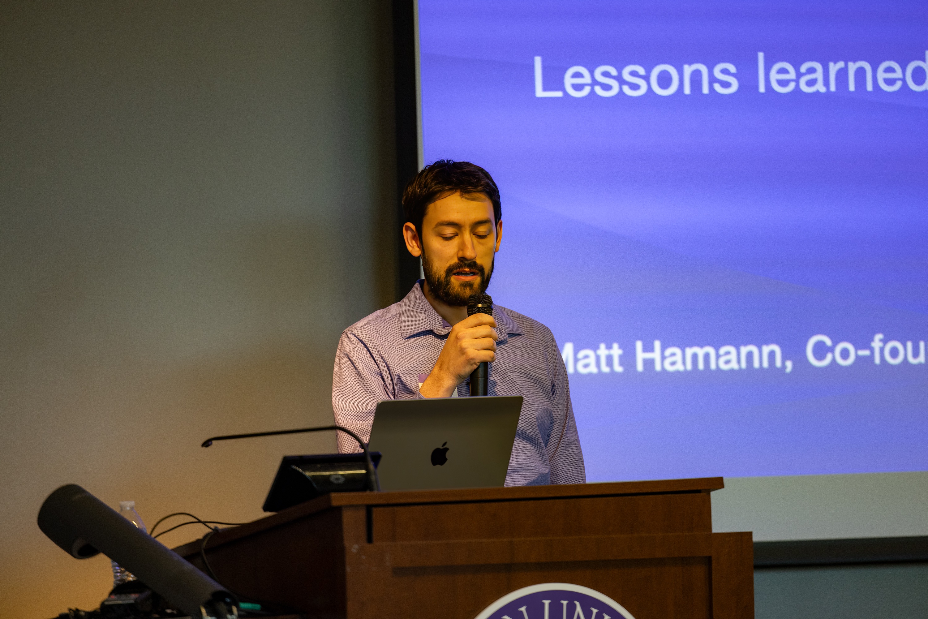 Matt Hamann speaking at the 2023 Carolina Code Conference
