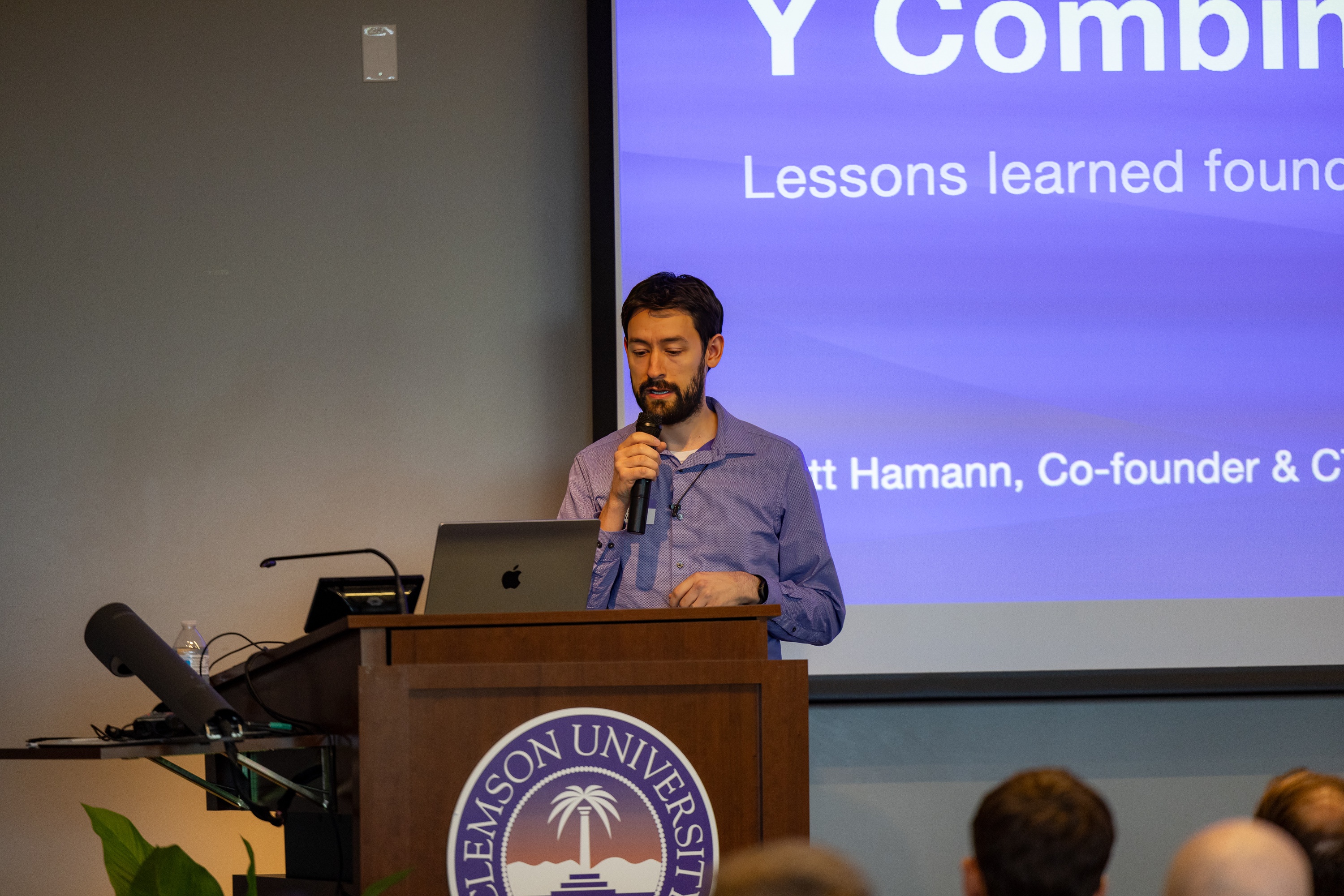 Matt Hamann speaking at the 2023 Carolina Code Conference