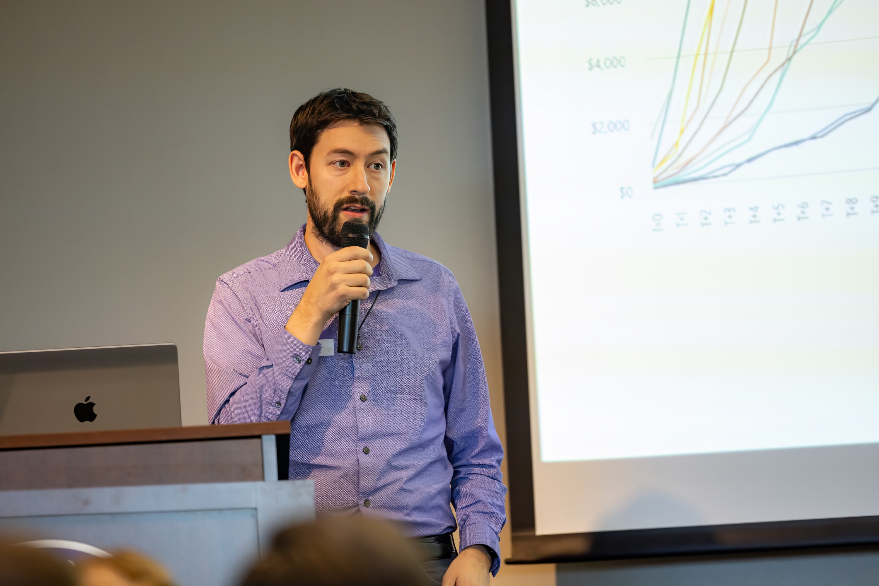 Matt Hamann speaking at the 2023 Carolina Code Conference
