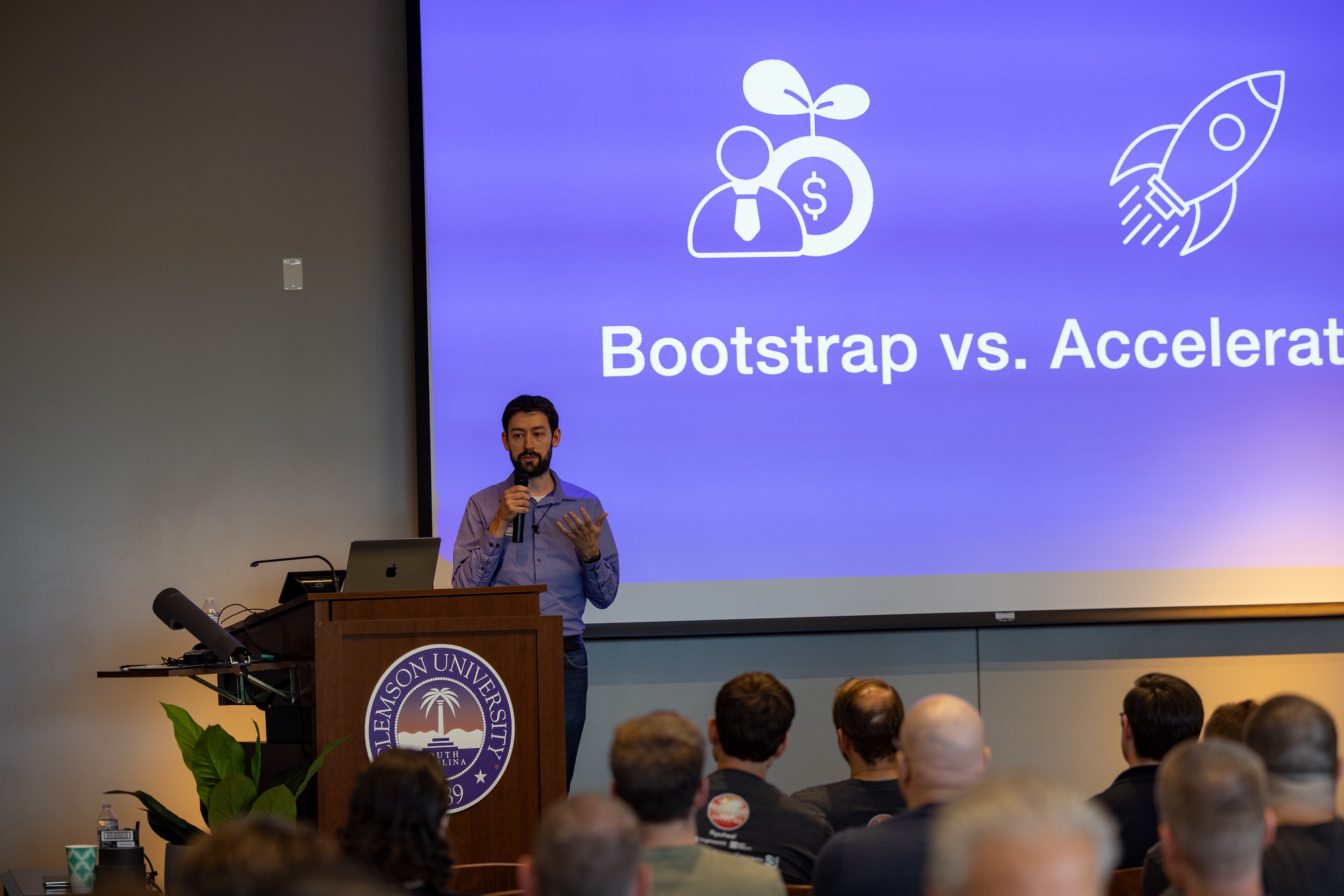 Matt Hamann speaking at the 2023 Carolina Code Conference