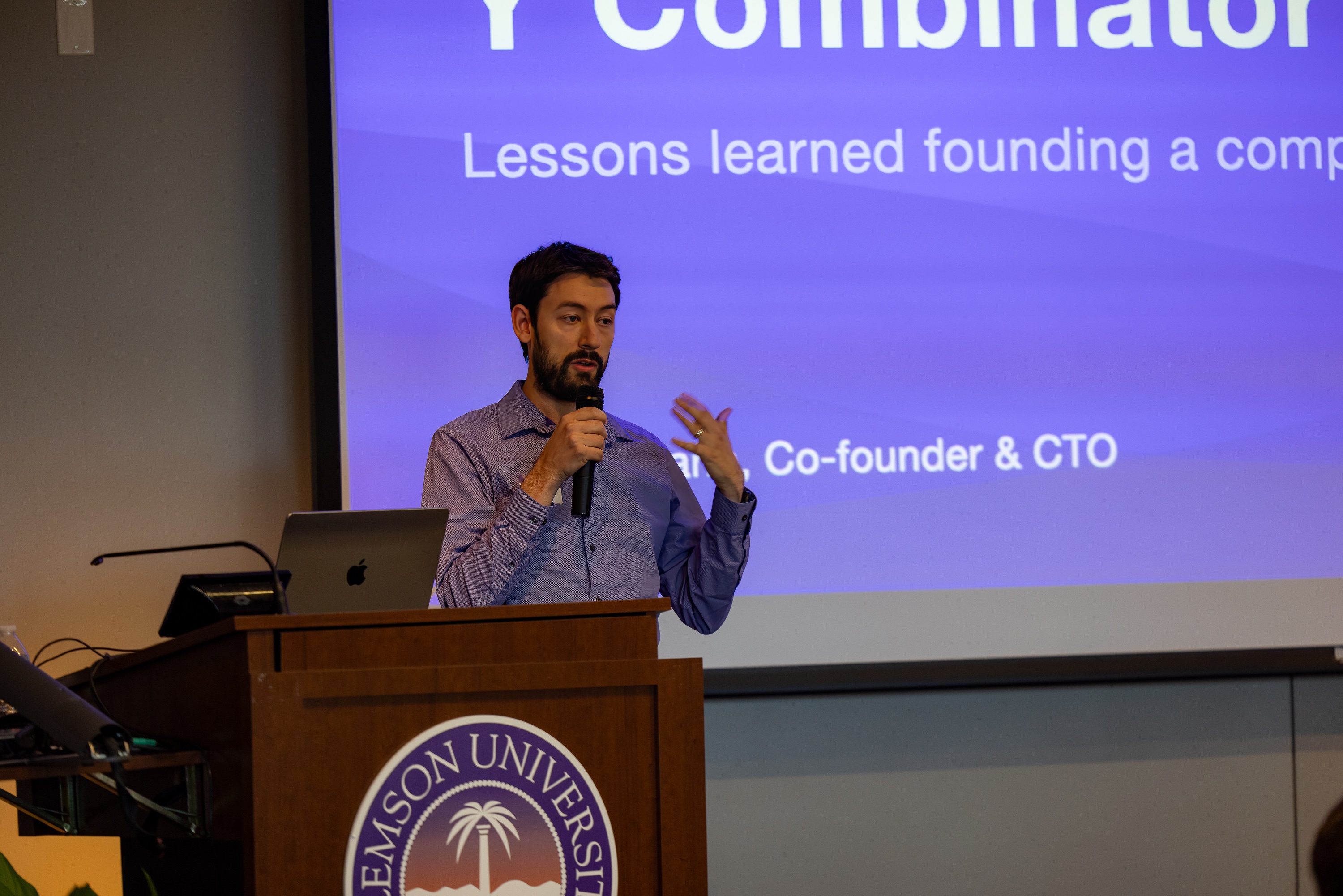 Matt Hamann speaking at the 2023 Carolina Code Conference