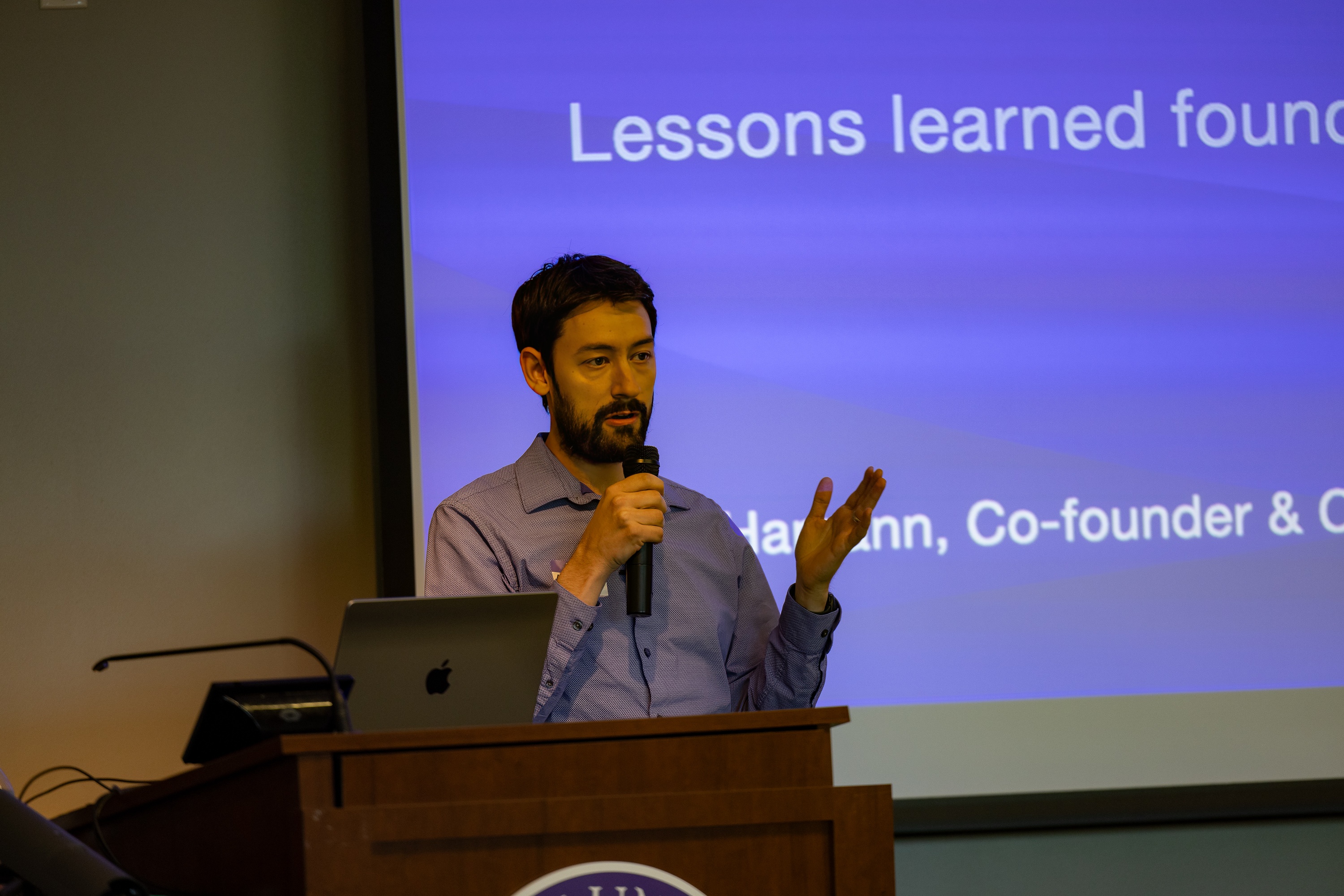 Matt Hamann speaking at the 2023 Carolina Code Conference
