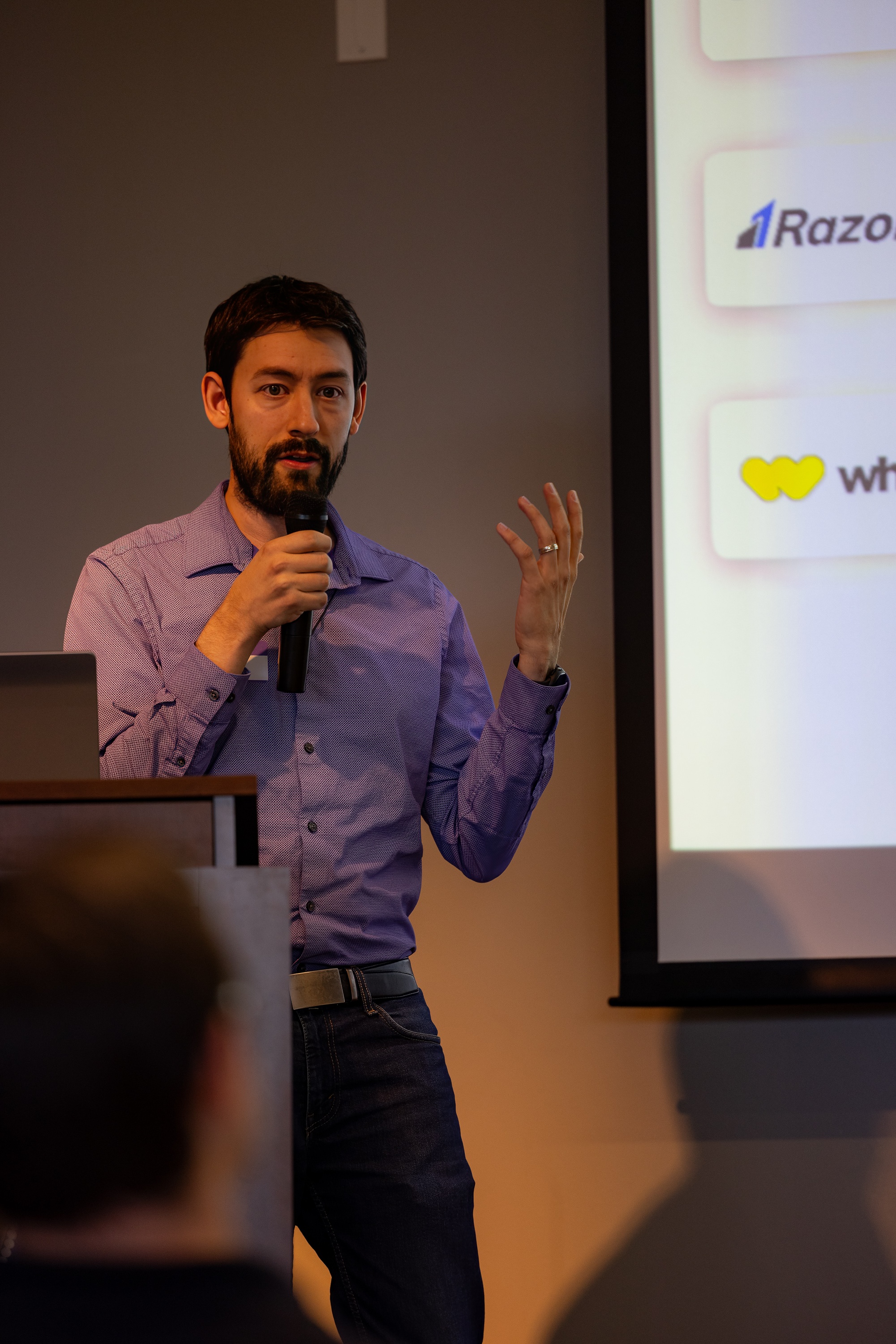 Matt Hamann speaking at the 2023 Carolina Code Conference