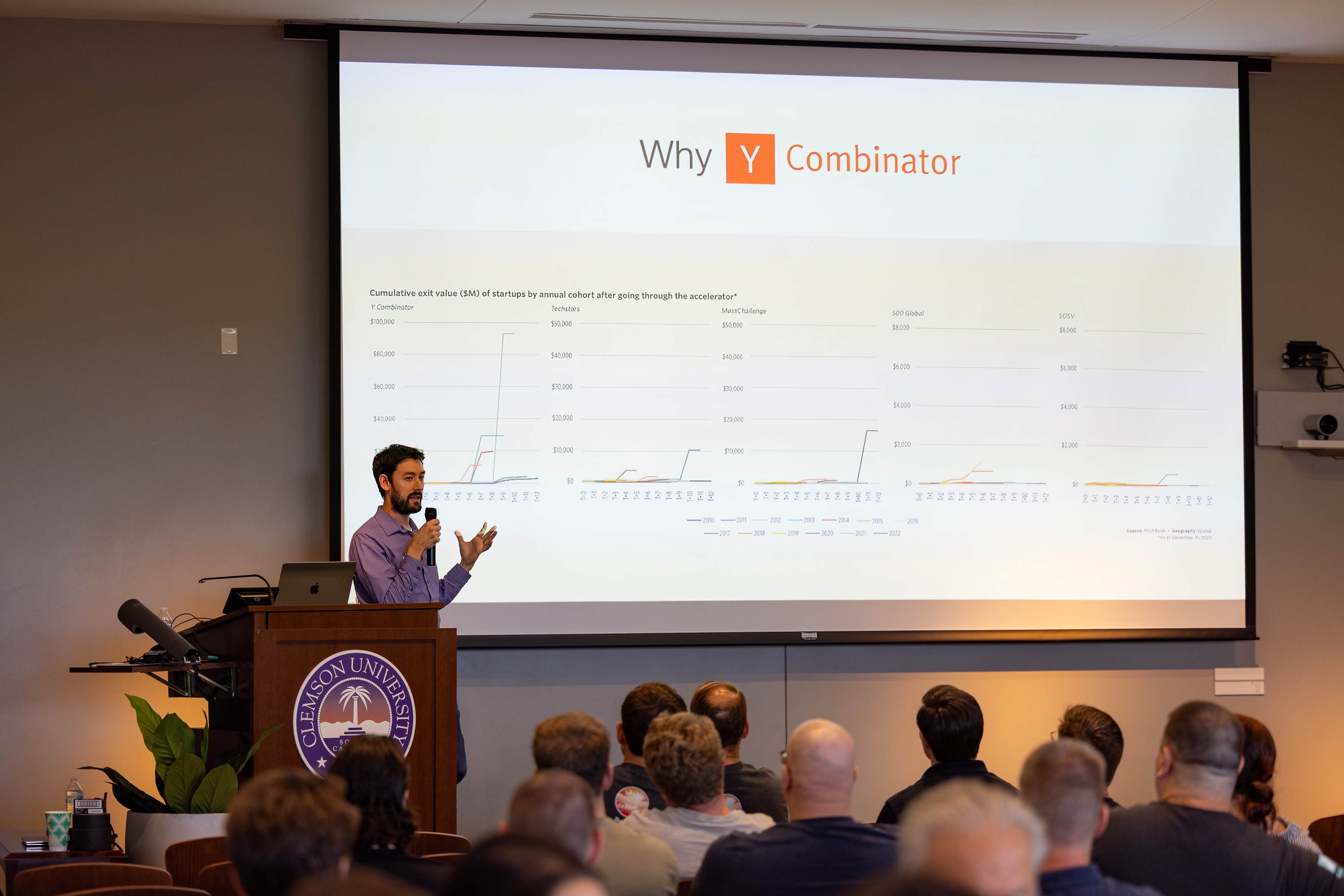 Matt Hamann speaking at the 2023 Carolina Code Conference