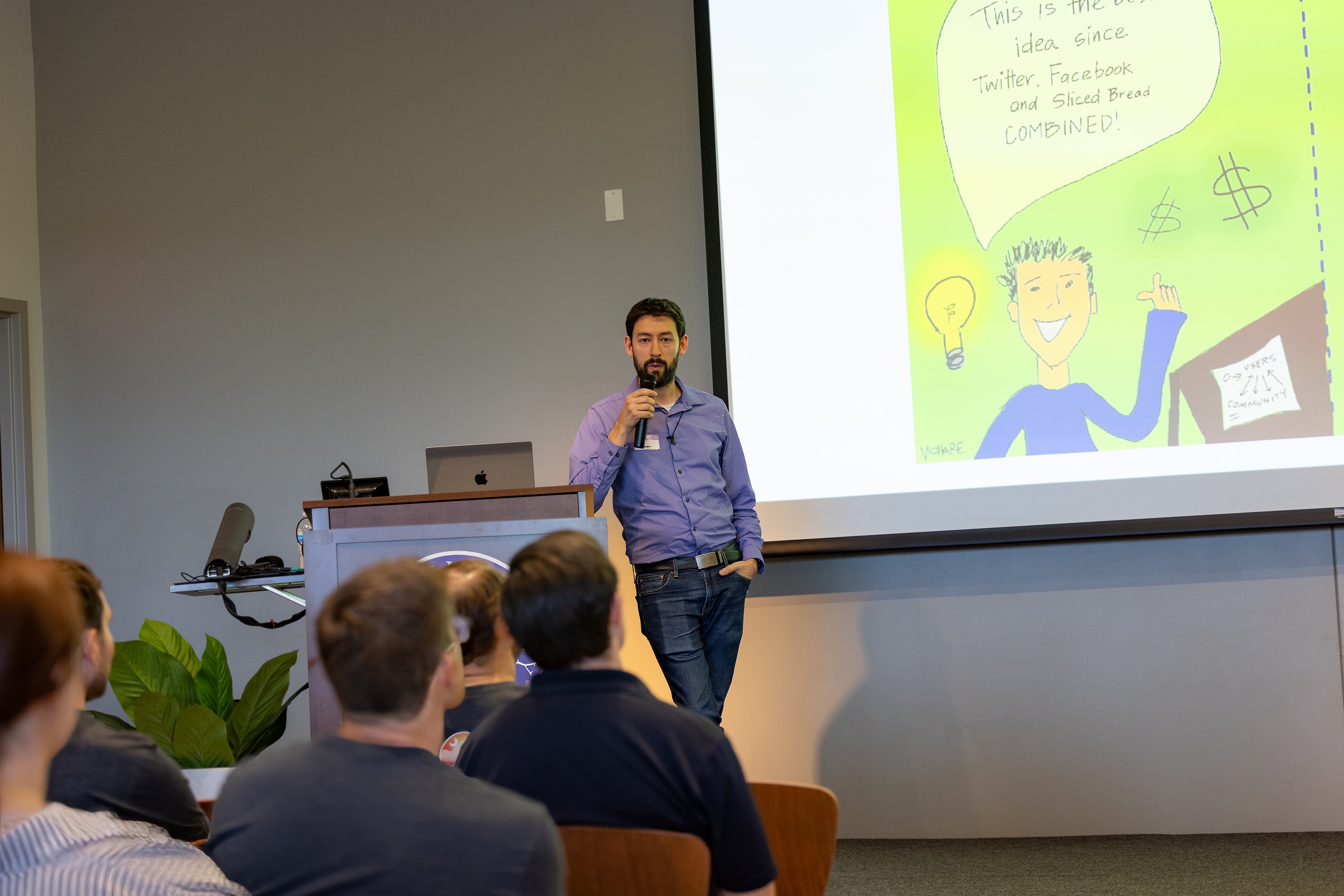 Matt Hamann speaking at the 2023 Carolina Code Conference
