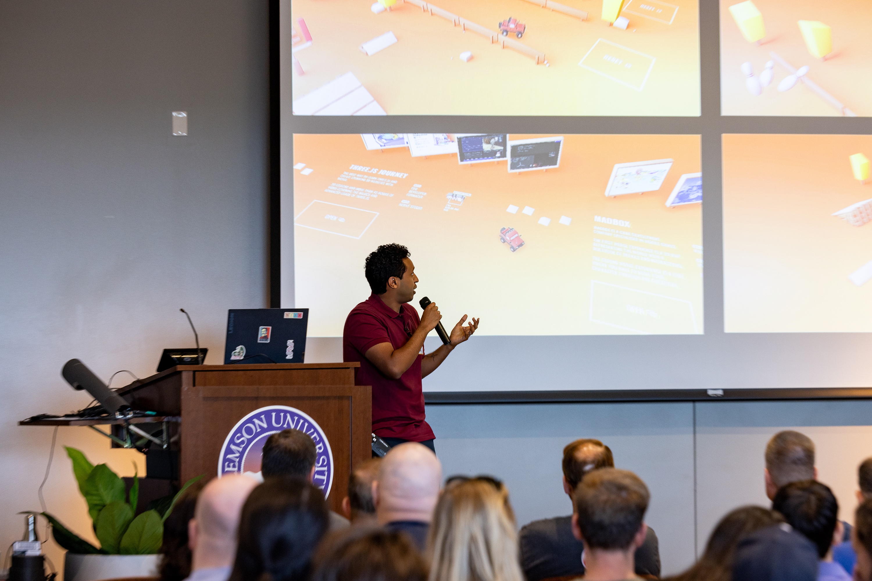 Nate Argaw speaking at the 2023 Carolina Code Conference