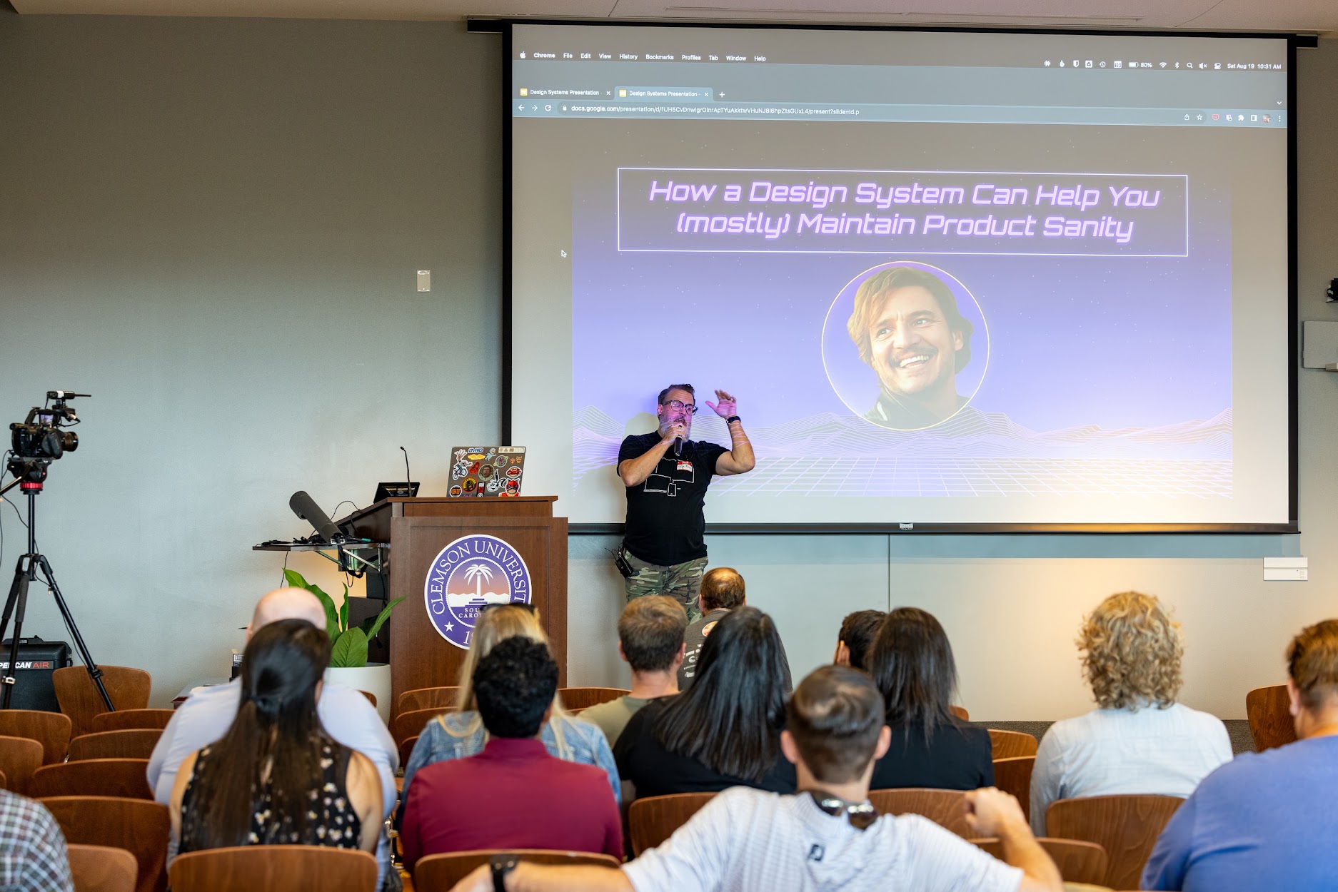 Sean Reid speaking at the 2023 Carolina Code Conference