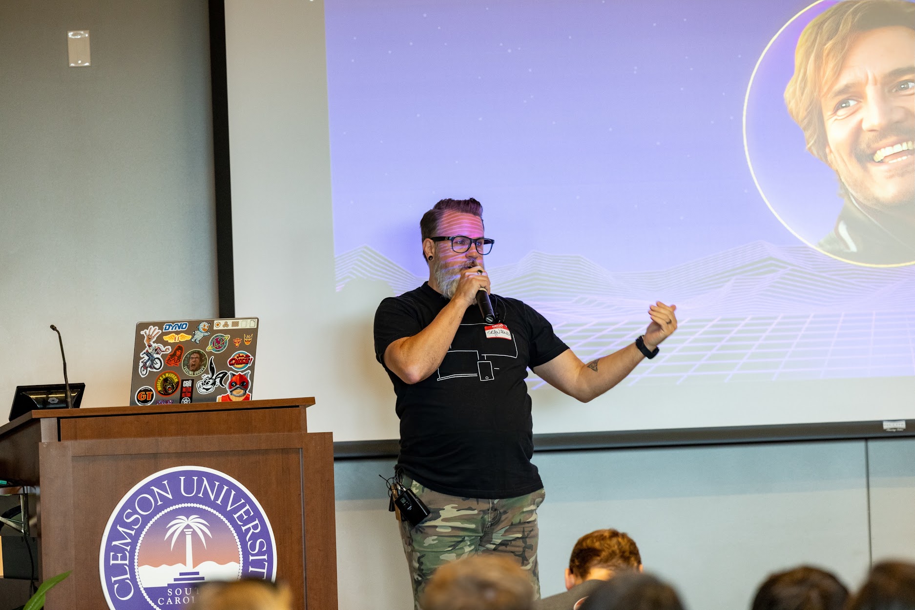 Sean Reid speaking at the 2023 Carolina Code Conference