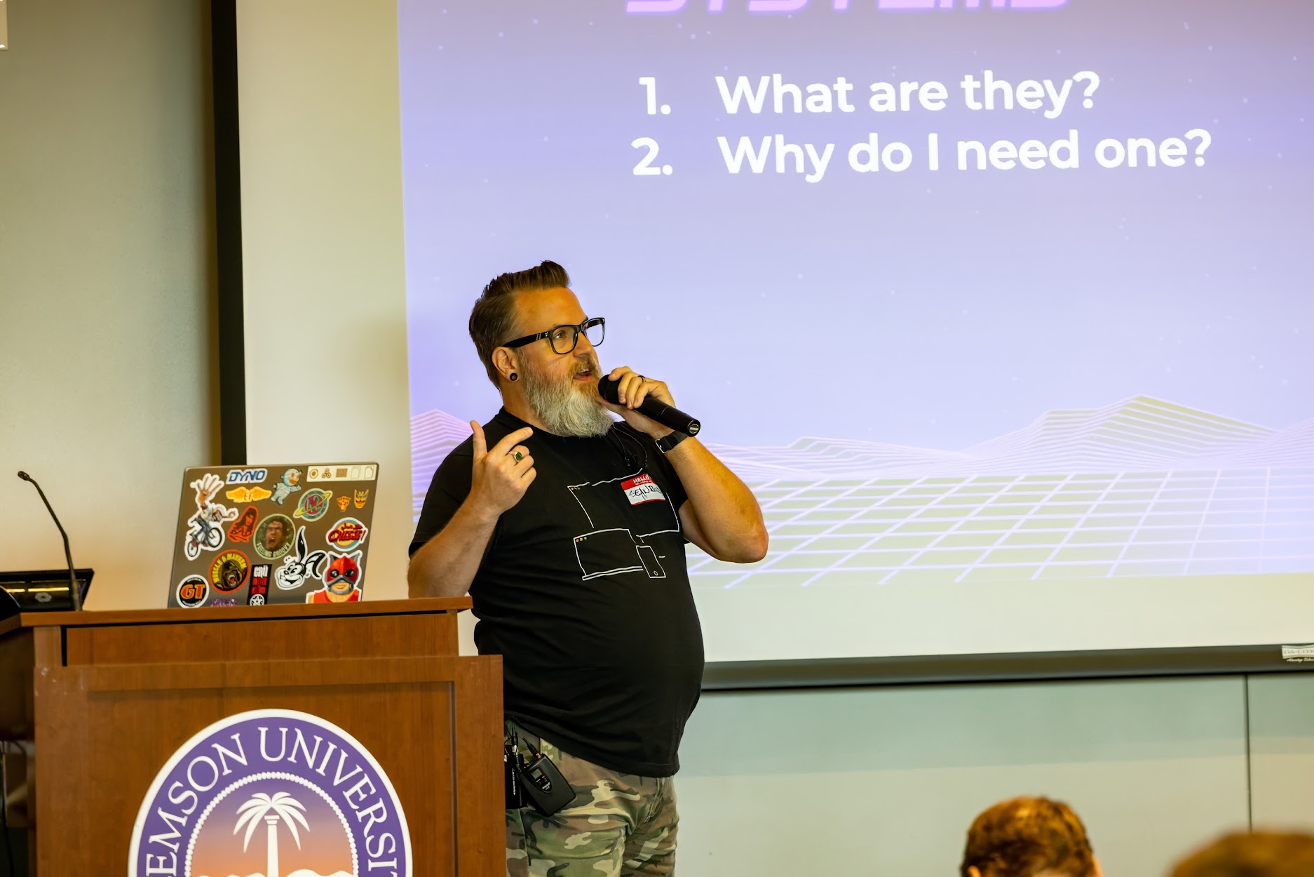 Sean Reid speaking at the 2023 Carolina Code Conference