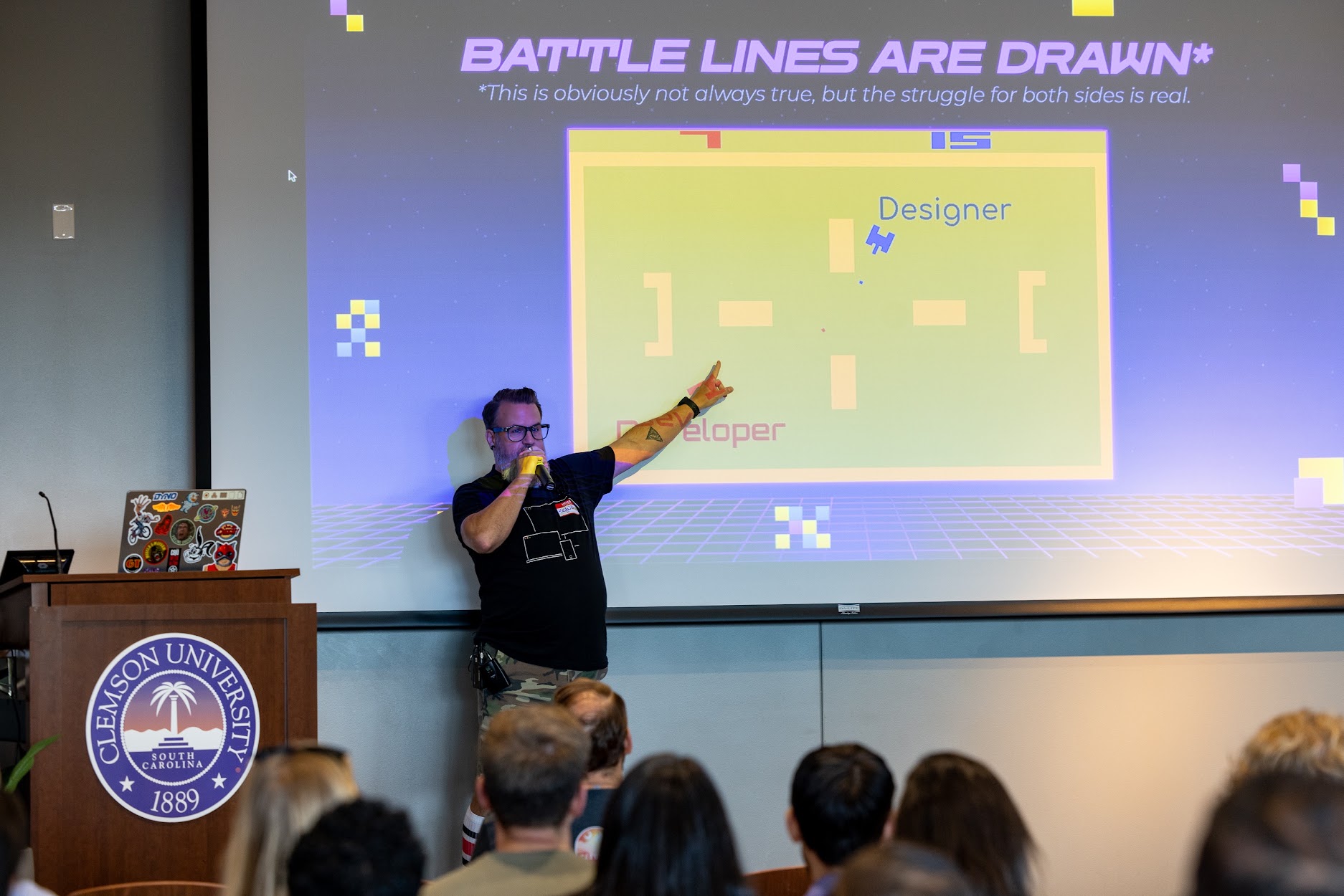 Sean Reid speaking at the 2023 Carolina Code Conference