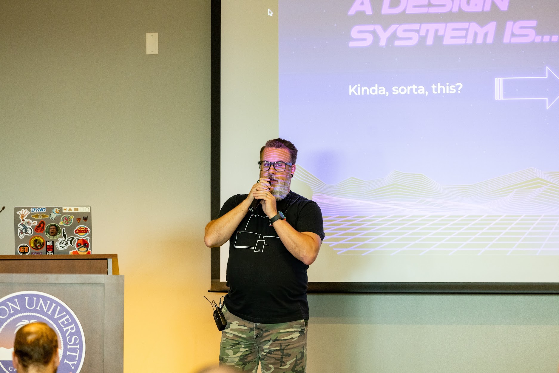 Sean Reid speaking at the 2023 Carolina Code Conference