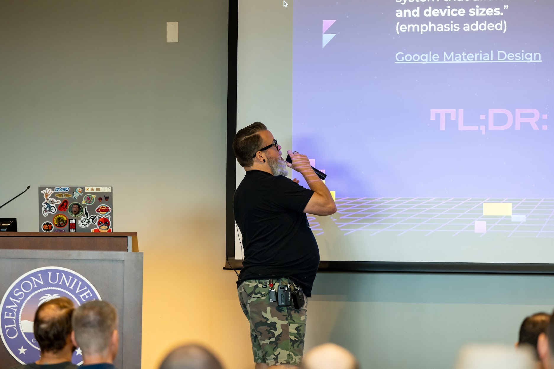 Sean Reid speaking at the 2023 Carolina Code Conference