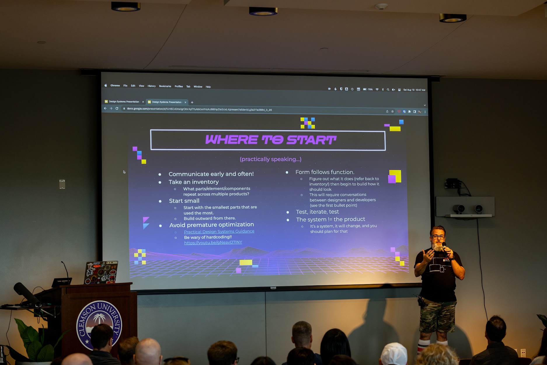 Sean Reid speaking at the 2023 Carolina Code Conference