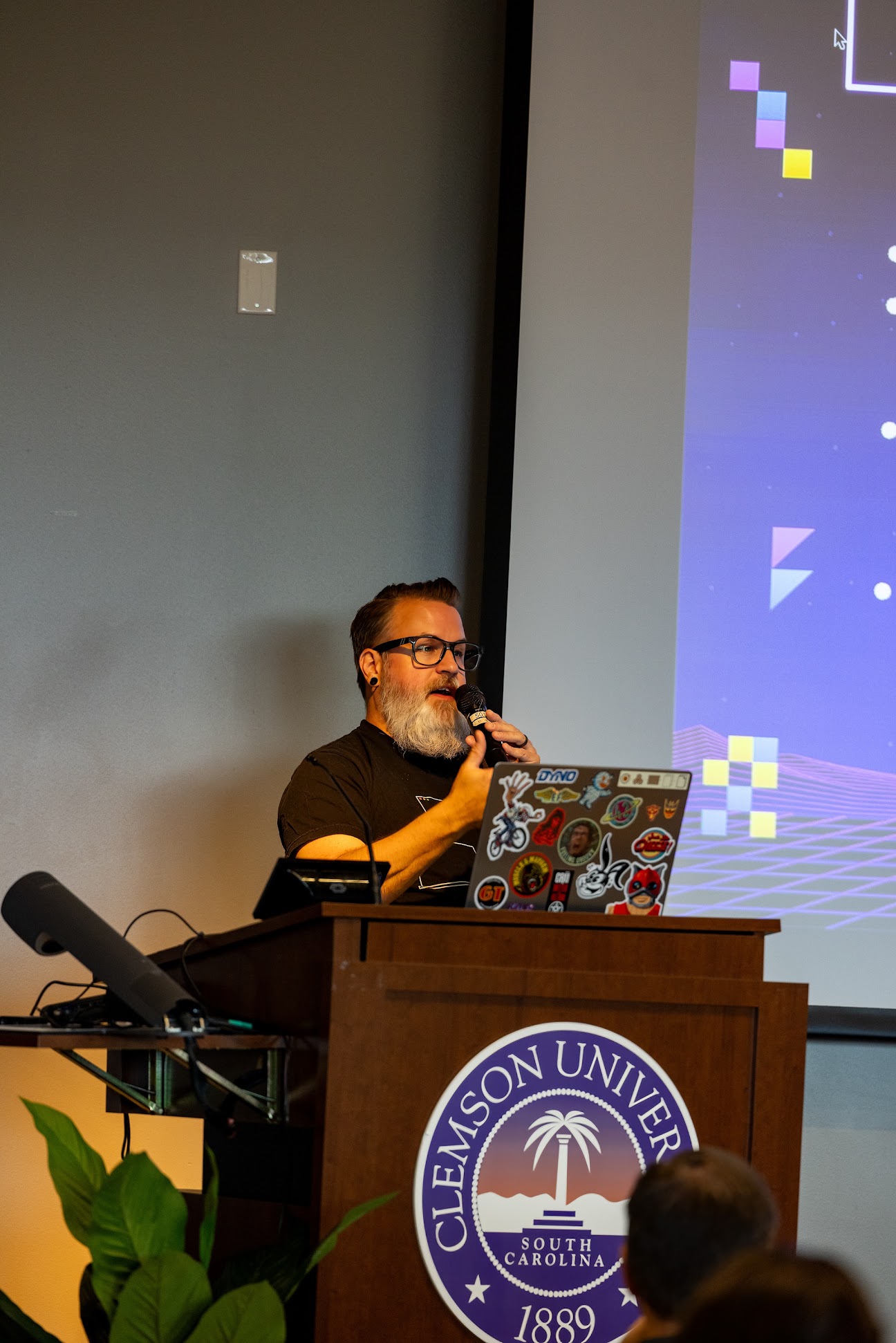 Sean Reid speaking at the 2023 Carolina Code Conference