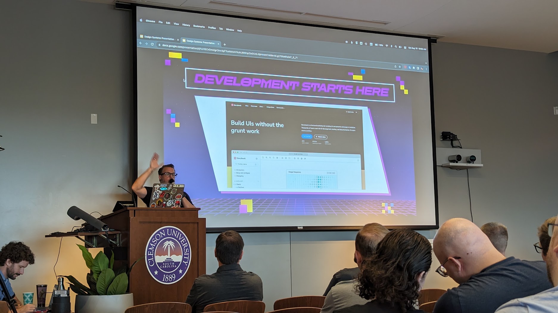 Sean Reid speaking at the 2023 Carolina Code Conference