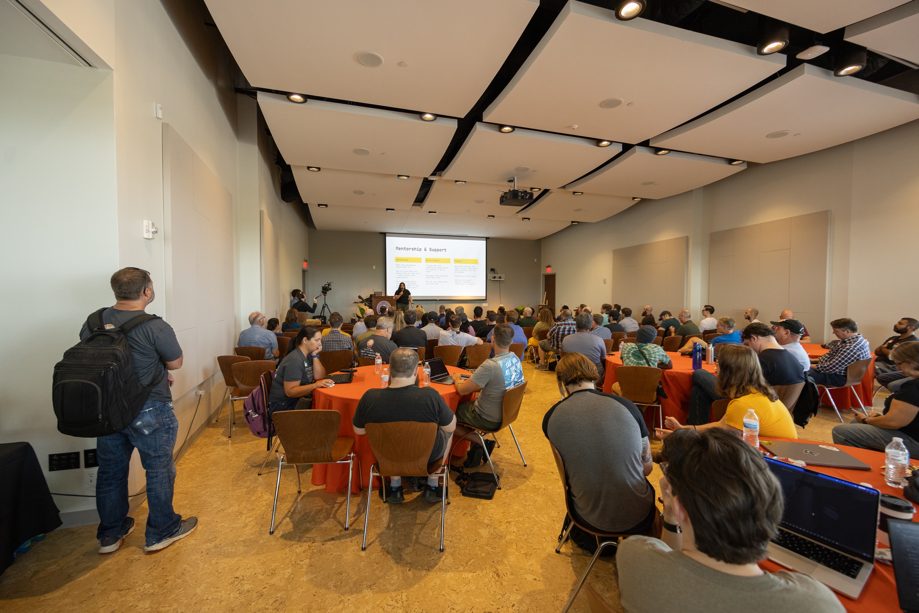 Stephanie Cushing speaking at the 2023 Carolina Code Conference