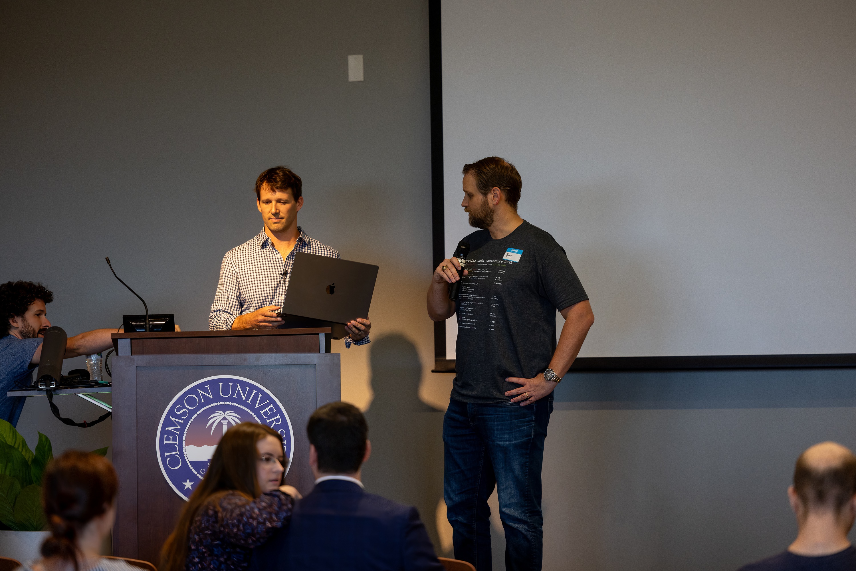 Todd Gower speaking at the 2023 Carolina Code Conference