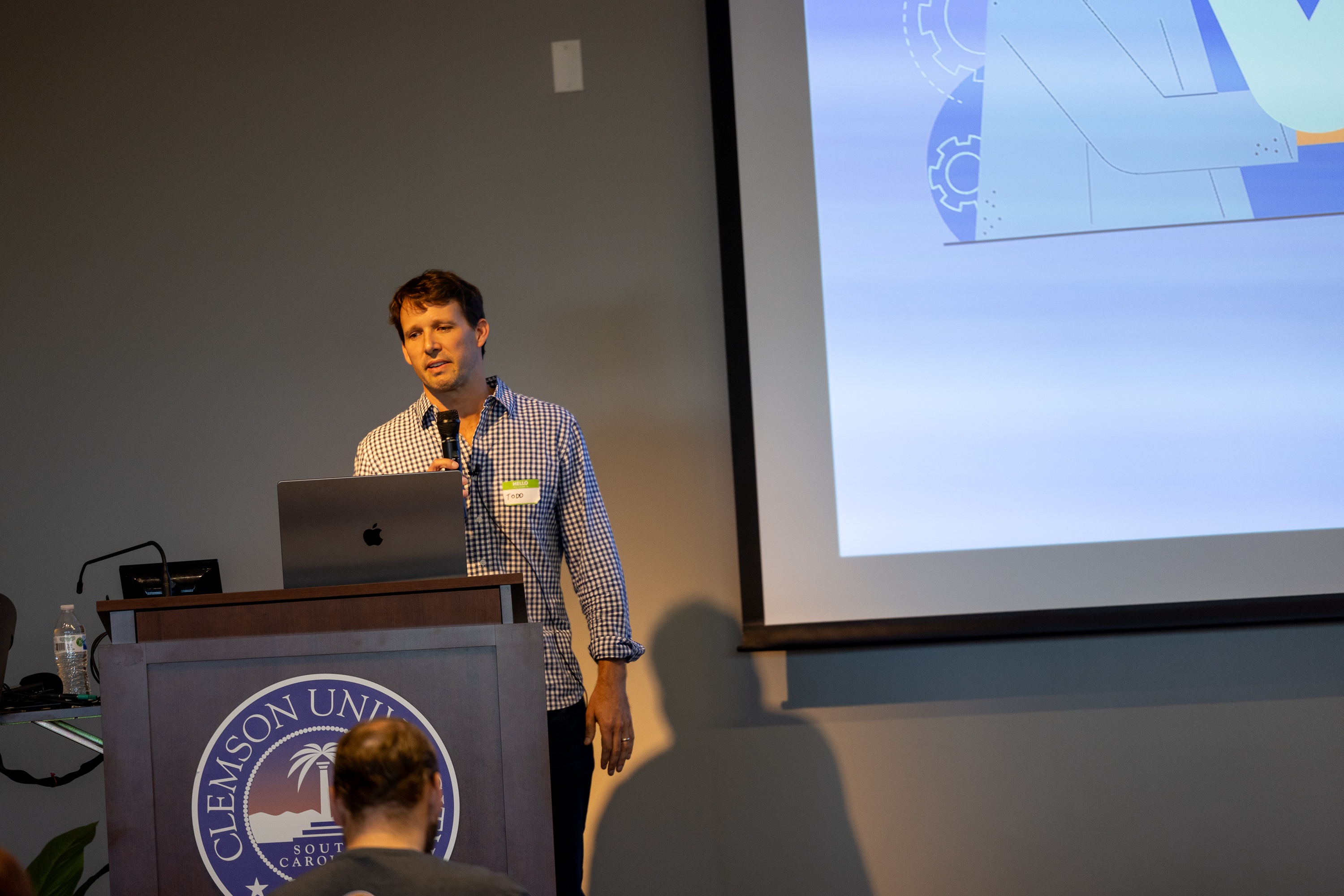 Todd Gower speaking at the 2023 Carolina Code Conference