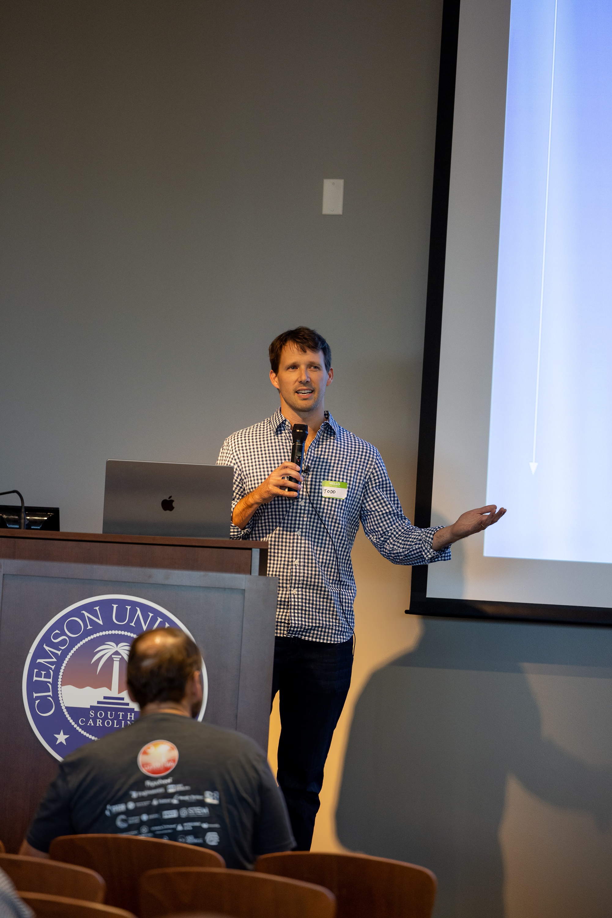 Todd Gower speaking at the 2023 Carolina Code Conference