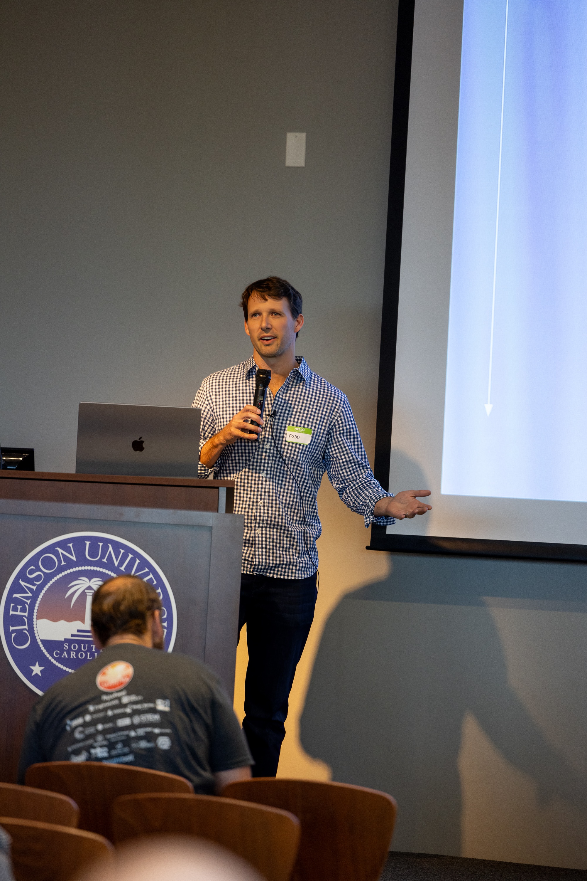 Todd Gower speaking at the 2023 Carolina Code Conference