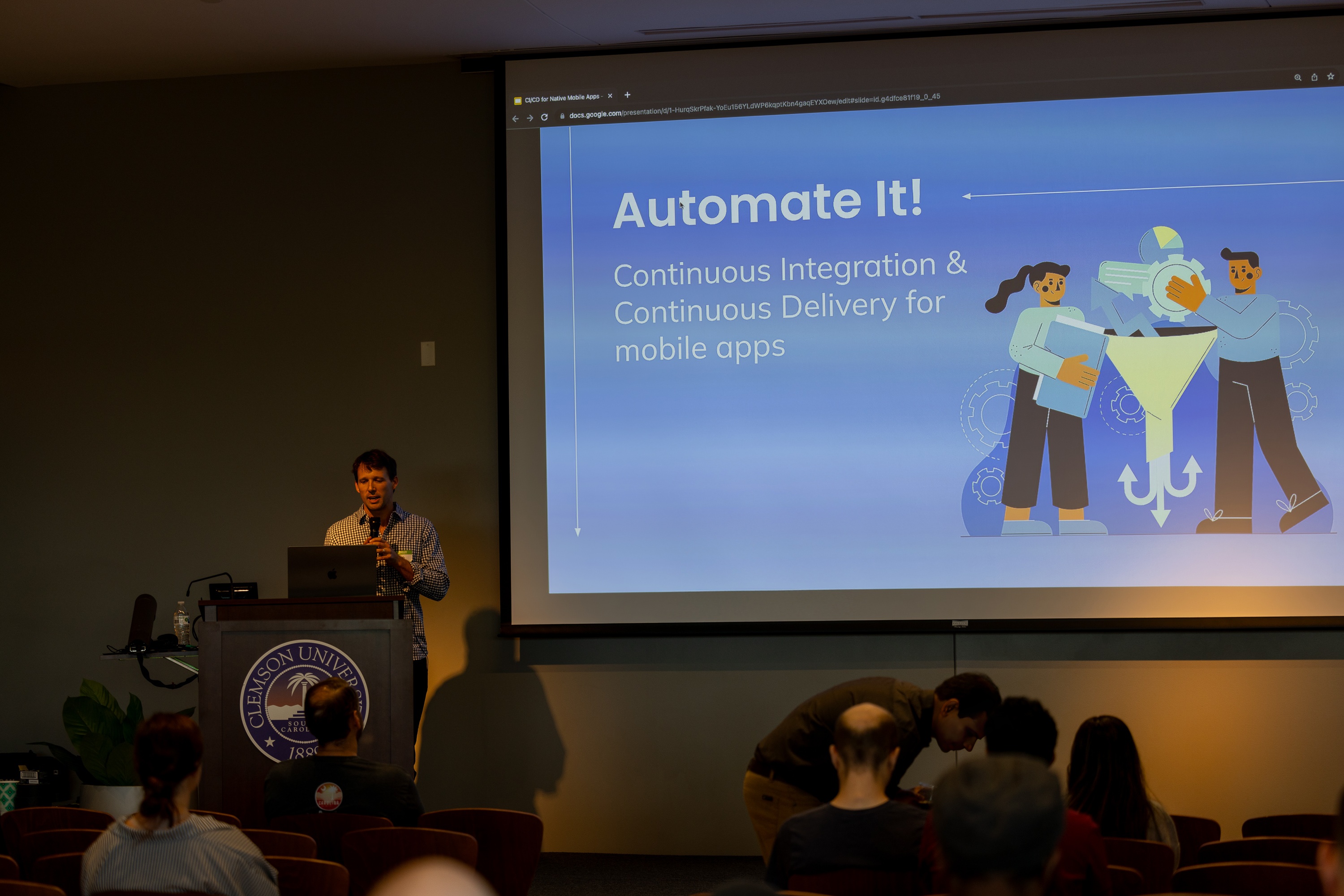 Todd Gower speaking at the 2023 Carolina Code Conference