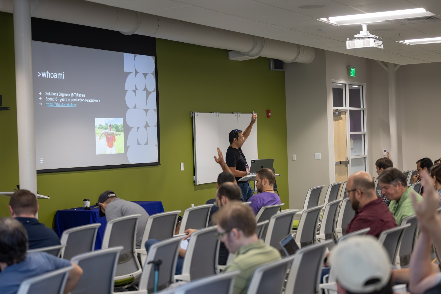 Allen Vailliencourt speaking at the 2024 Carolina Code Conference