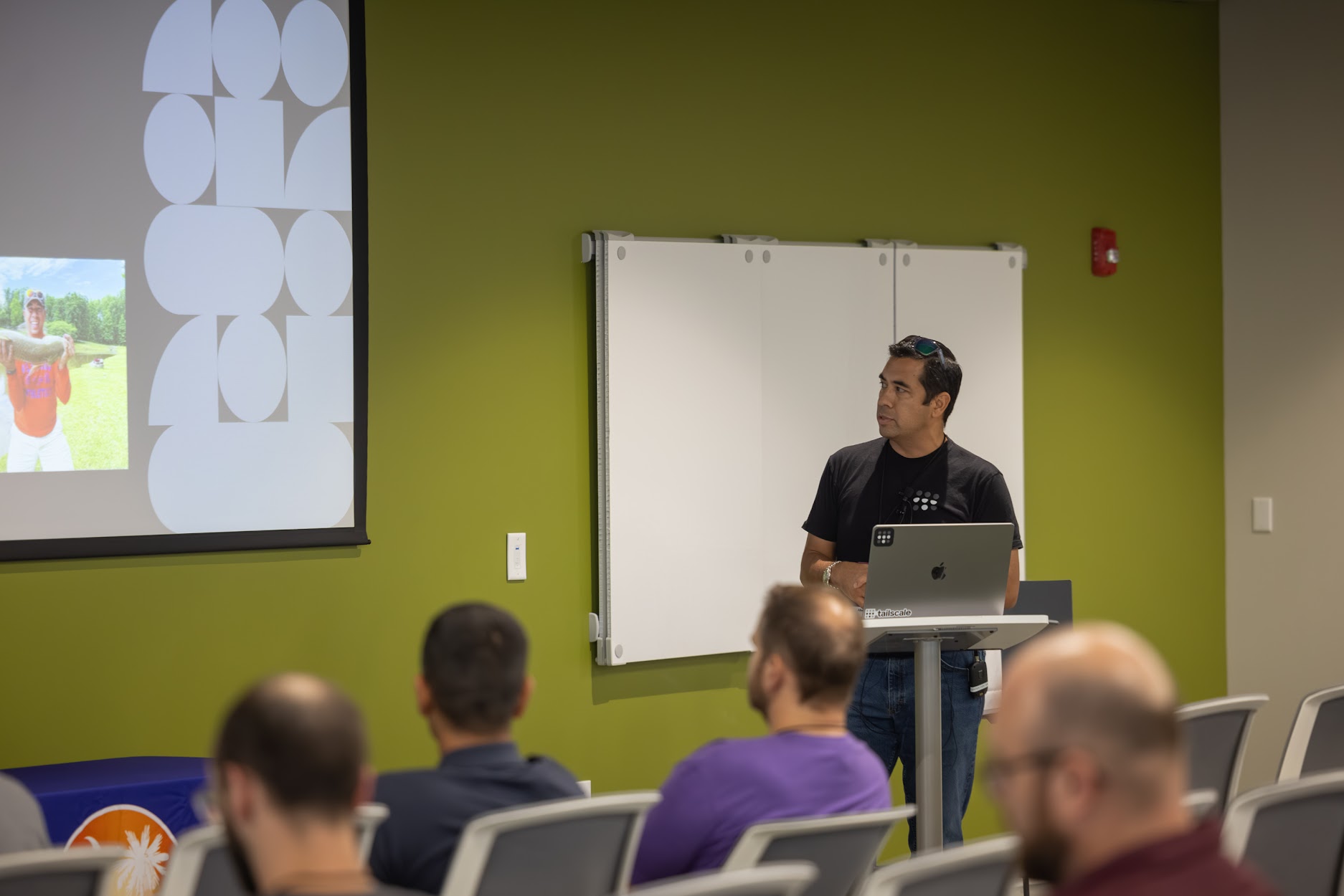 Allen Vailliencourt speaking at the 2024 Carolina Code Conference