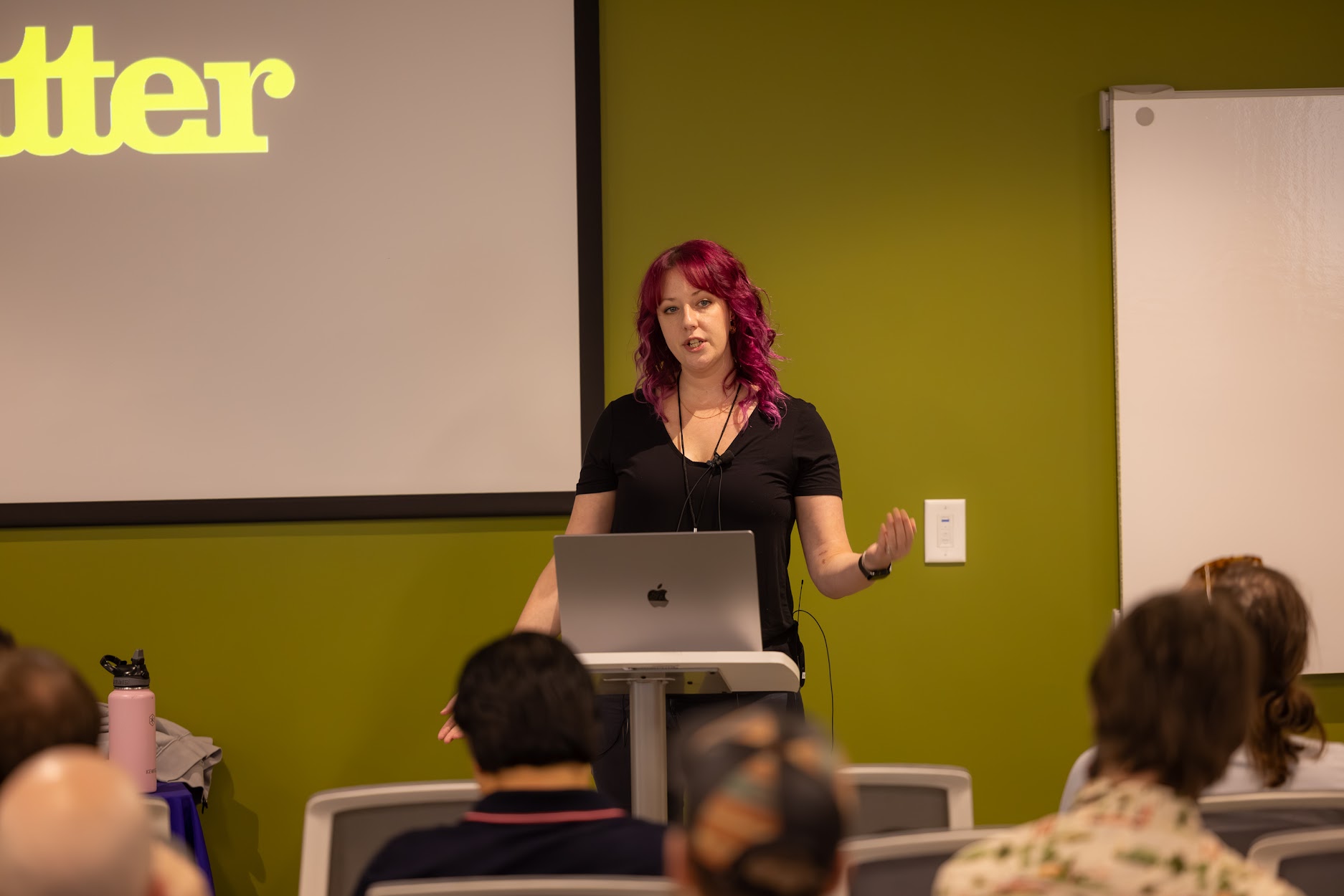 Bekah Rice speaking at the 2024 Carolina Code Conference