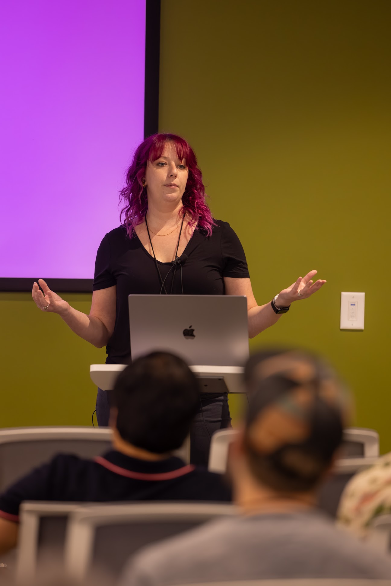 Bekah Rice speaking at the 2024 Carolina Code Conference