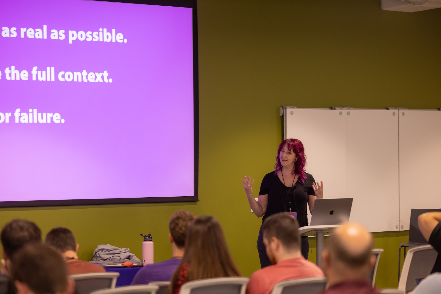 Bekah Rice speaking at the 2024 Carolina Code Conference