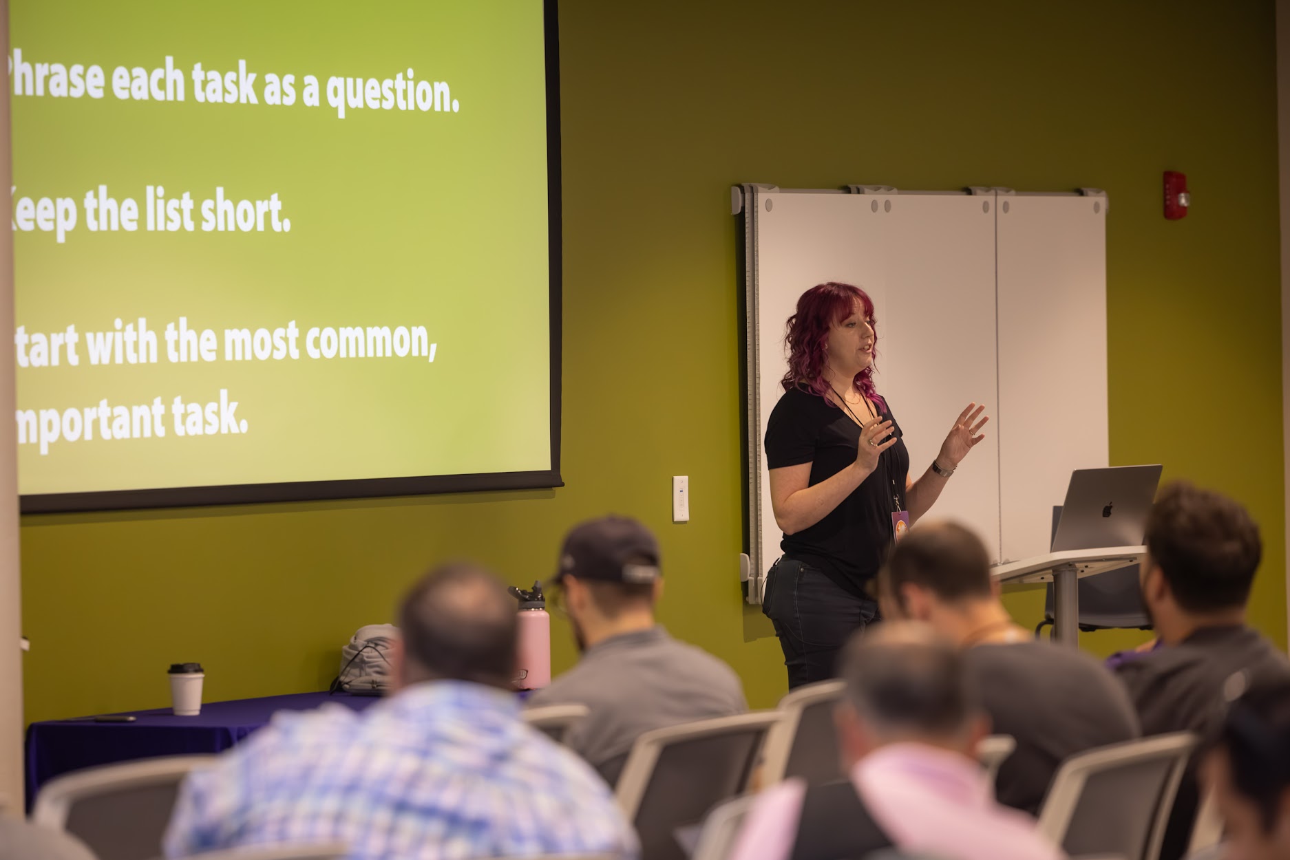 Bekah Rice speaking at the 2024 Carolina Code Conference