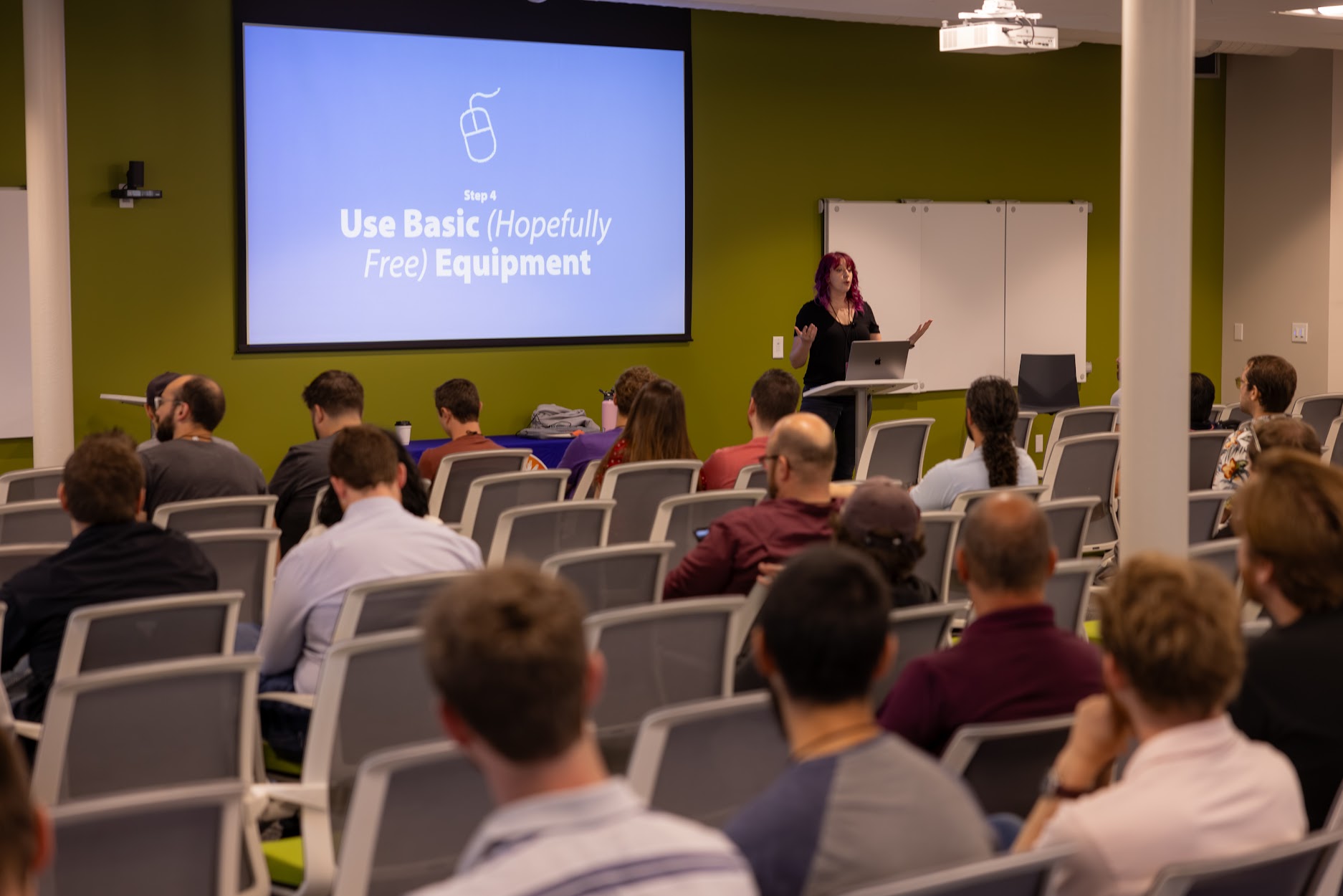 Bekah Rice speaking at the 2024 Carolina Code Conference