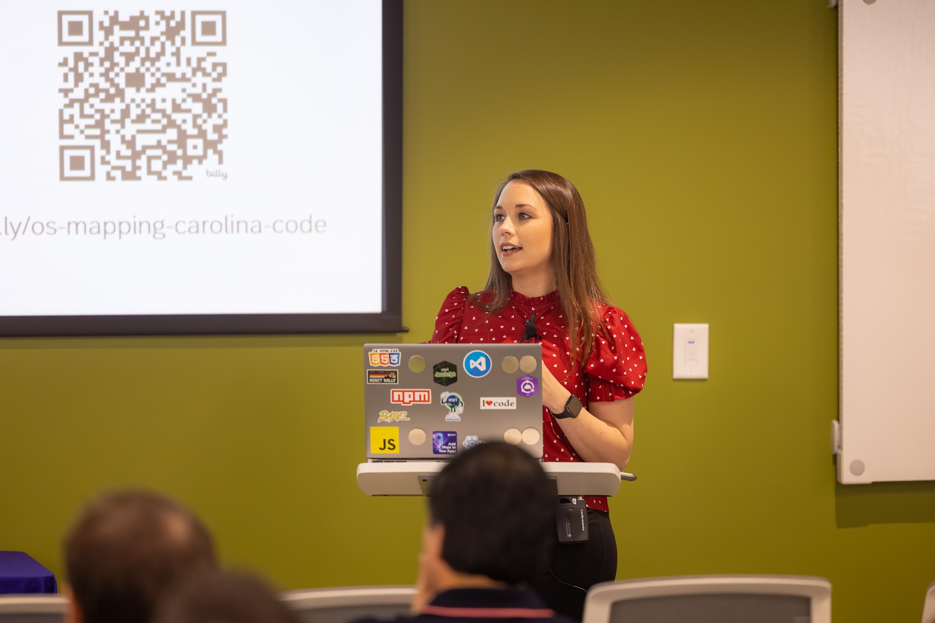 Courtney Yatteau speaking at the 2024 Carolina Code Conference