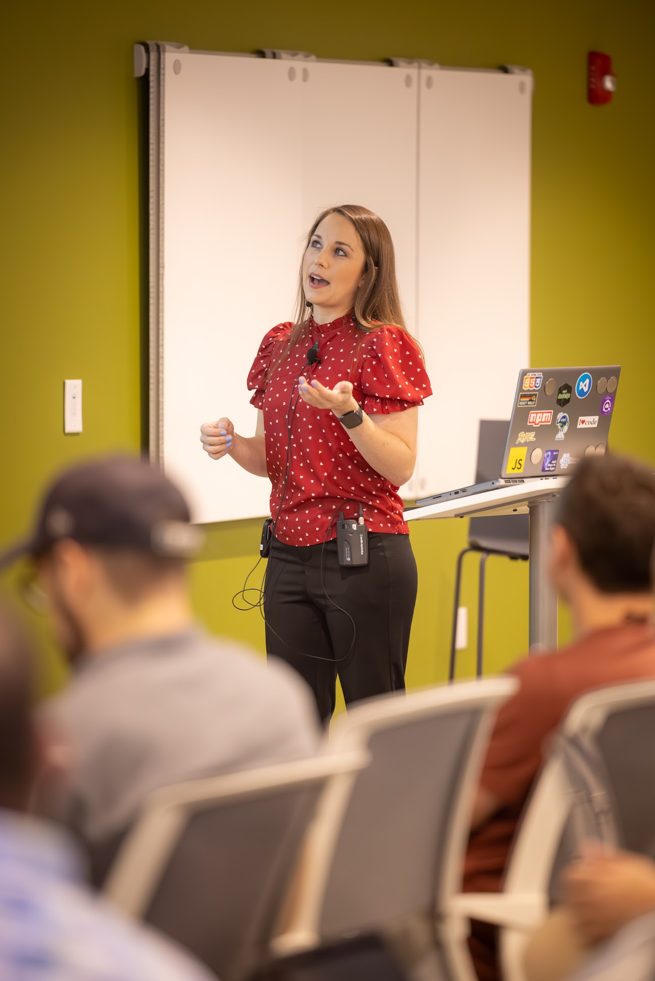 Courtney Yatteau speaking at the 2024 Carolina Code Conference