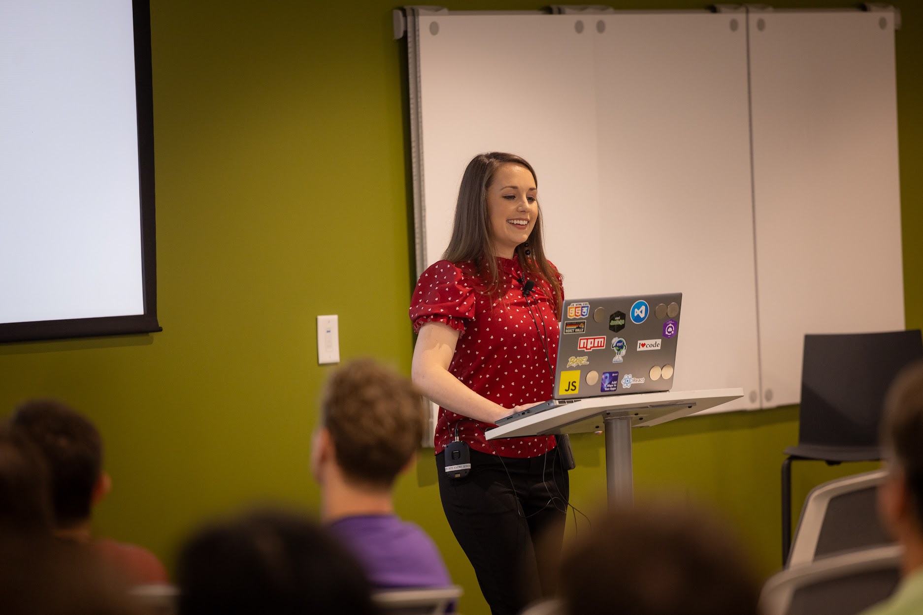 Courtney Yatteau speaking at the 2024 Carolina Code Conference