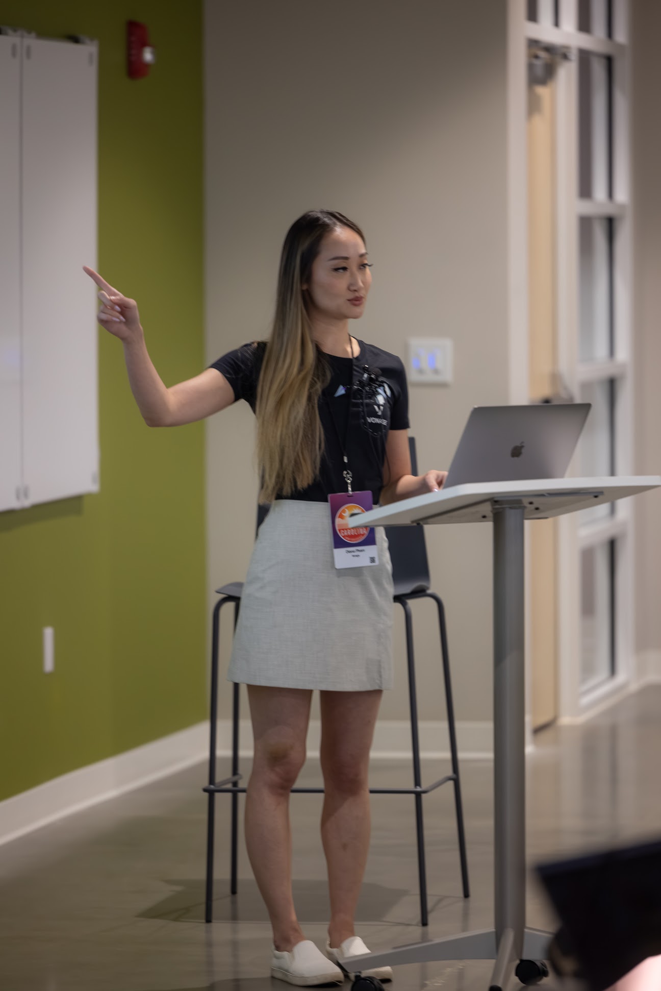 Diana Pham speaking at the 2024 Carolina Code Conference