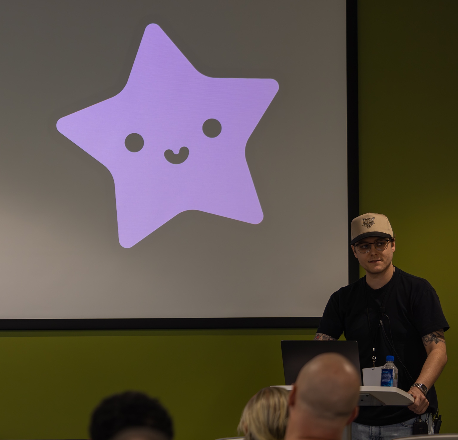 Dillon Mulroy speaking at the 2024 Carolina Code Conference