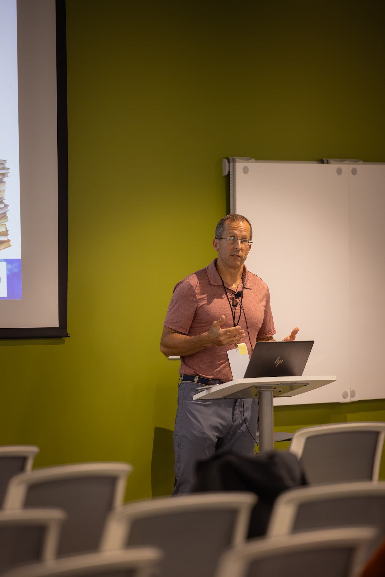 Hunter Freeman speaking at the 2024 Carolina Code Conference