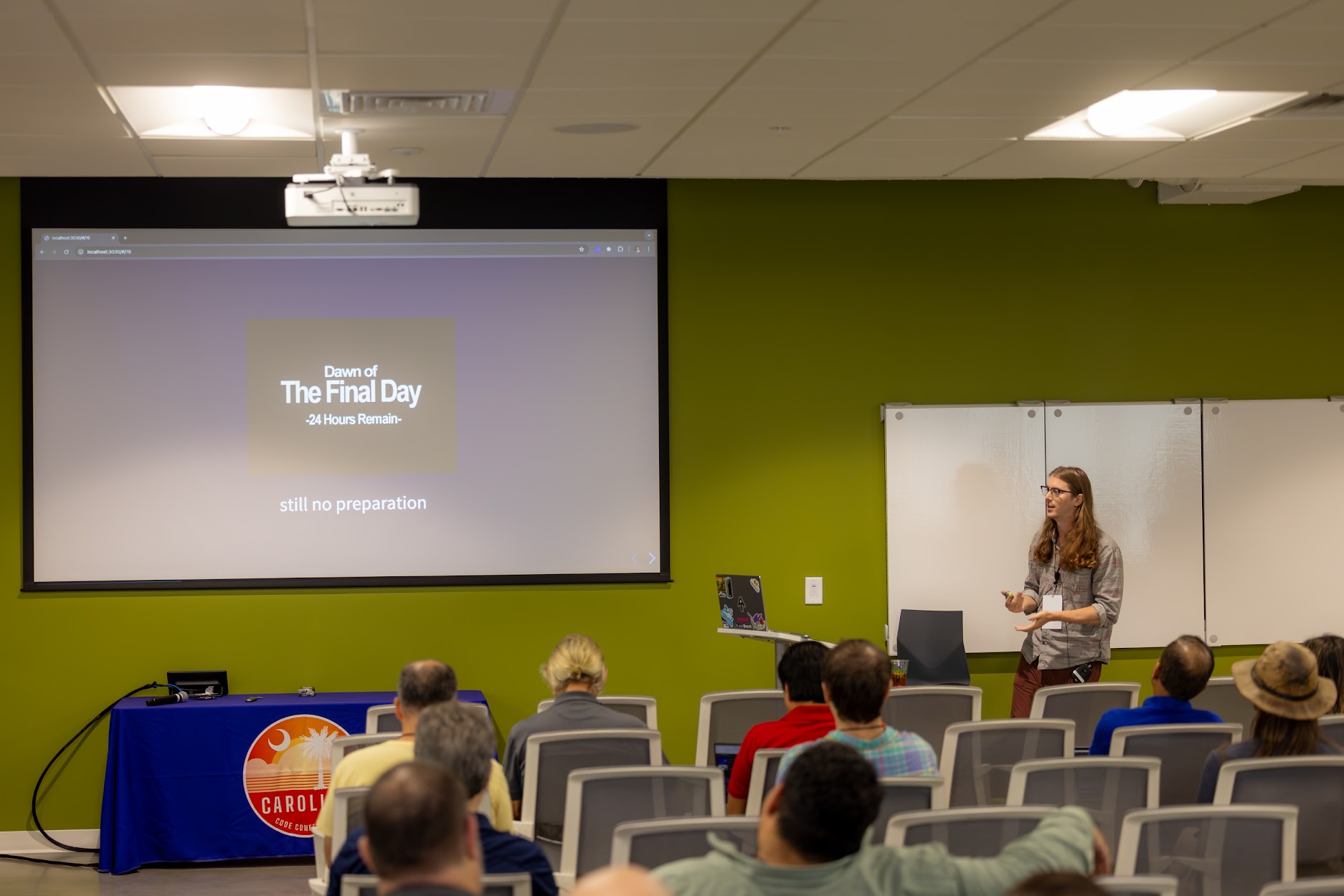 James Shockley speaking at the 2024 Carolina Code Conference