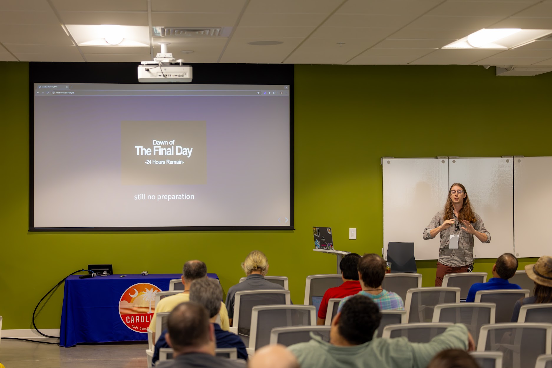 James Shockley speaking at the 2024 Carolina Code Conference