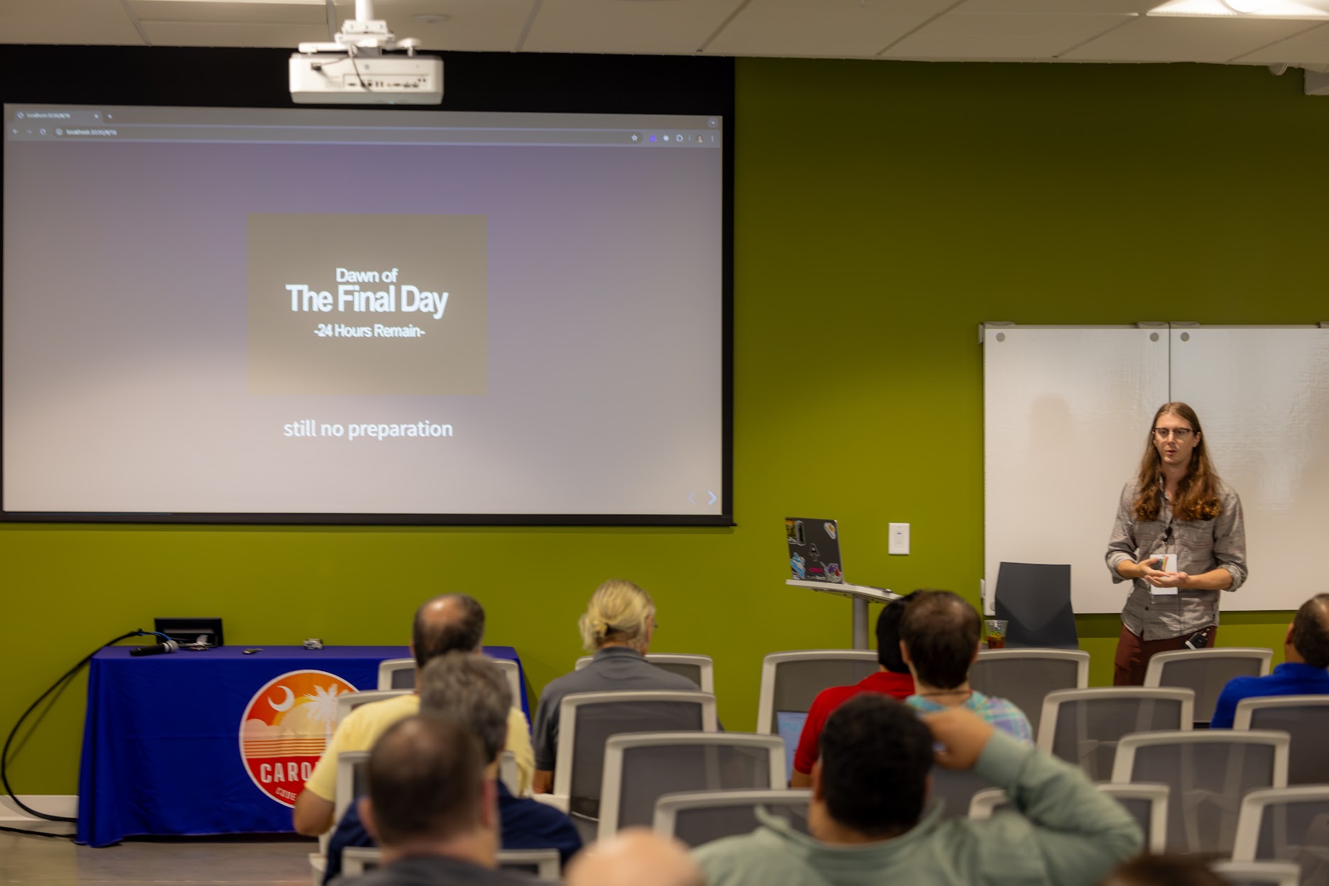 James Shockley speaking at the 2024 Carolina Code Conference