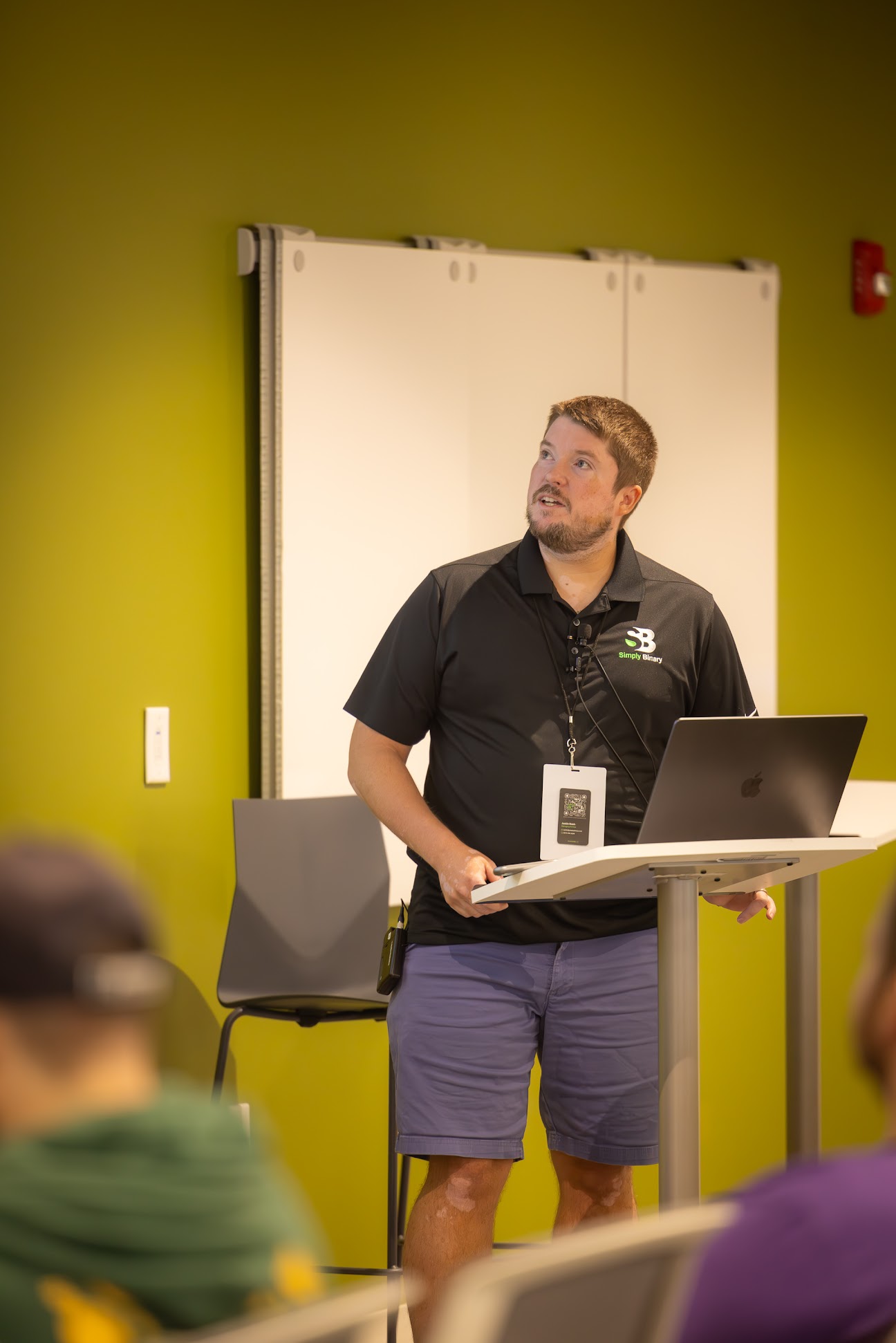 Justin Nash speaking at the 2024 Carolina Code Conference
