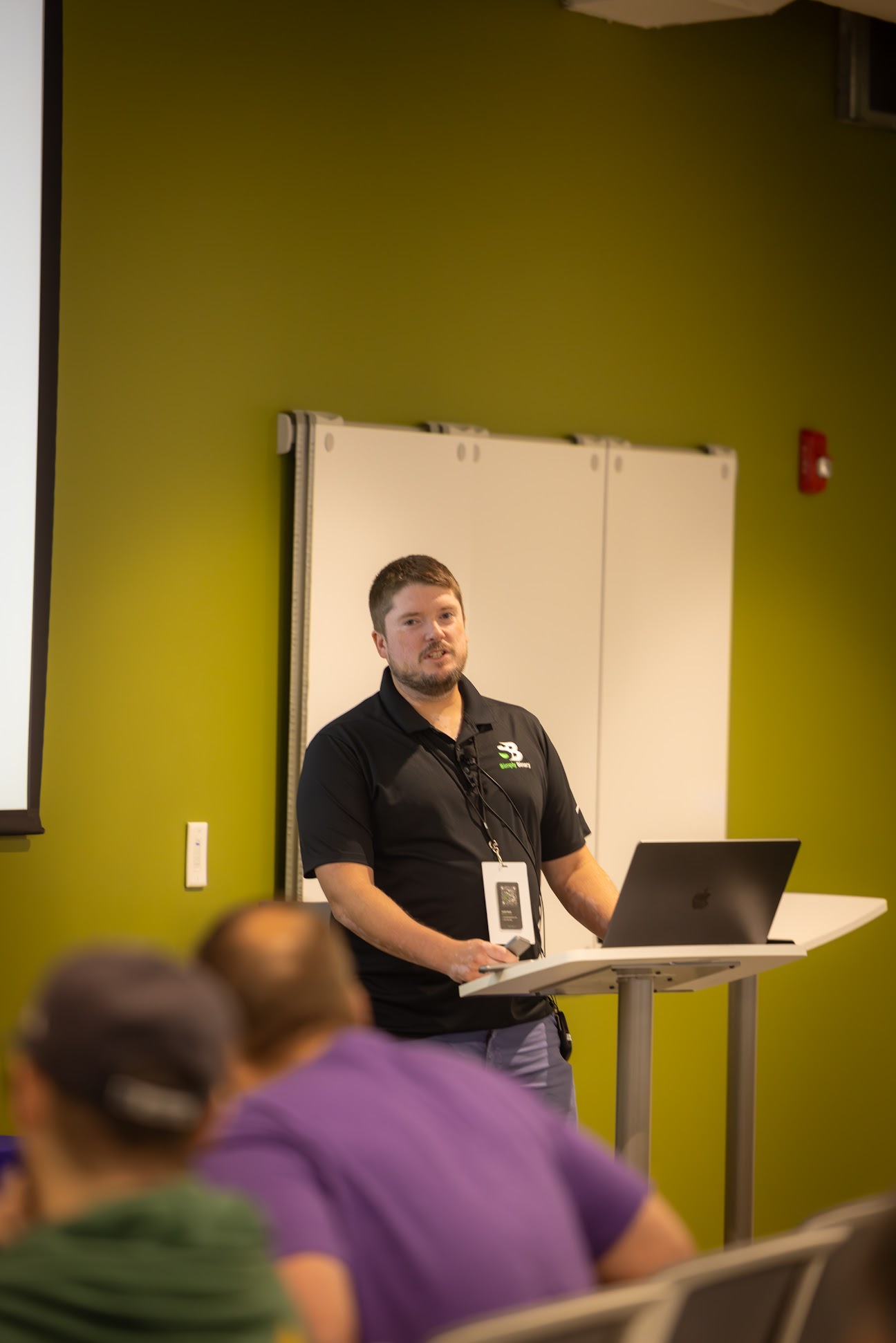 Justin Nash speaking at the 2024 Carolina Code Conference