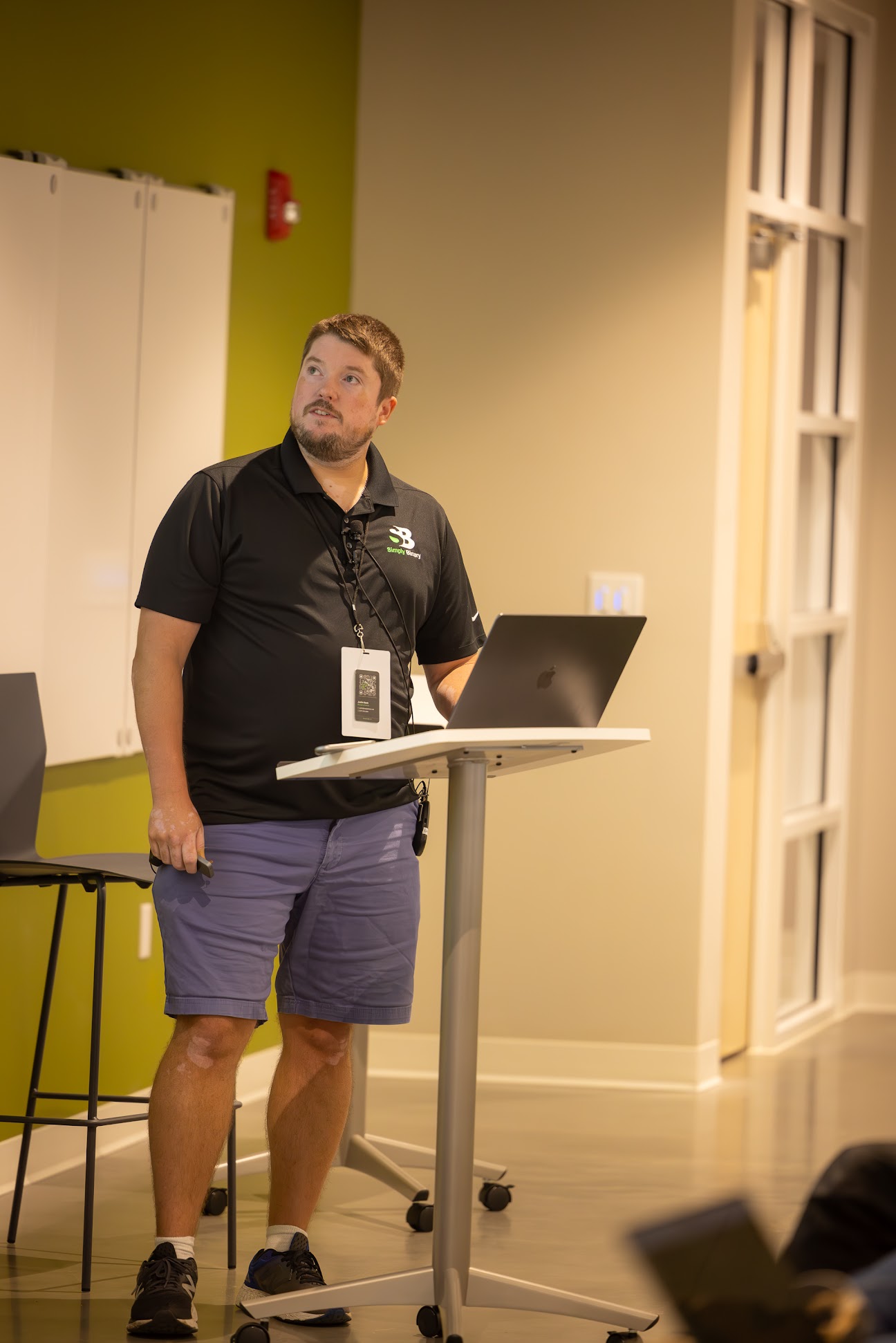 Justin Nash speaking at the 2024 Carolina Code Conference