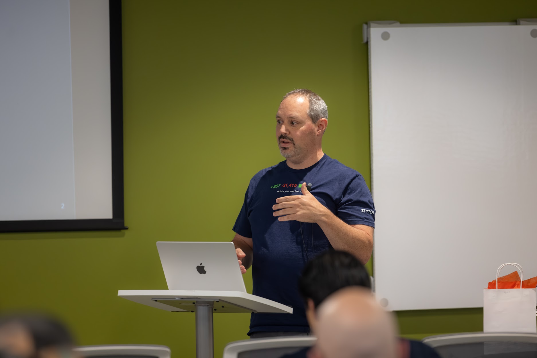 Kevin Old speaking at the 2024 Carolina Code Conference