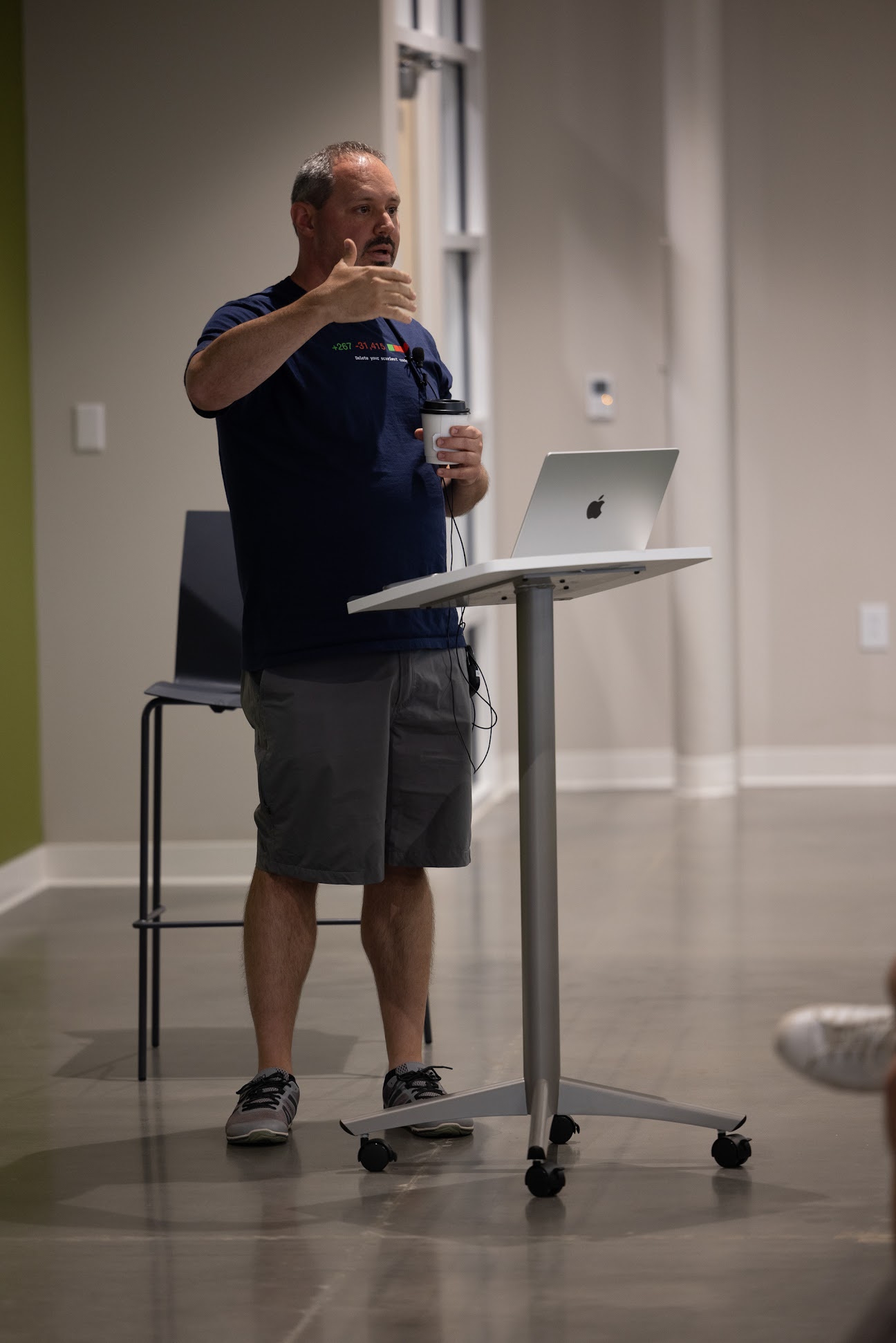 Kevin Old speaking at the 2024 Carolina Code Conference