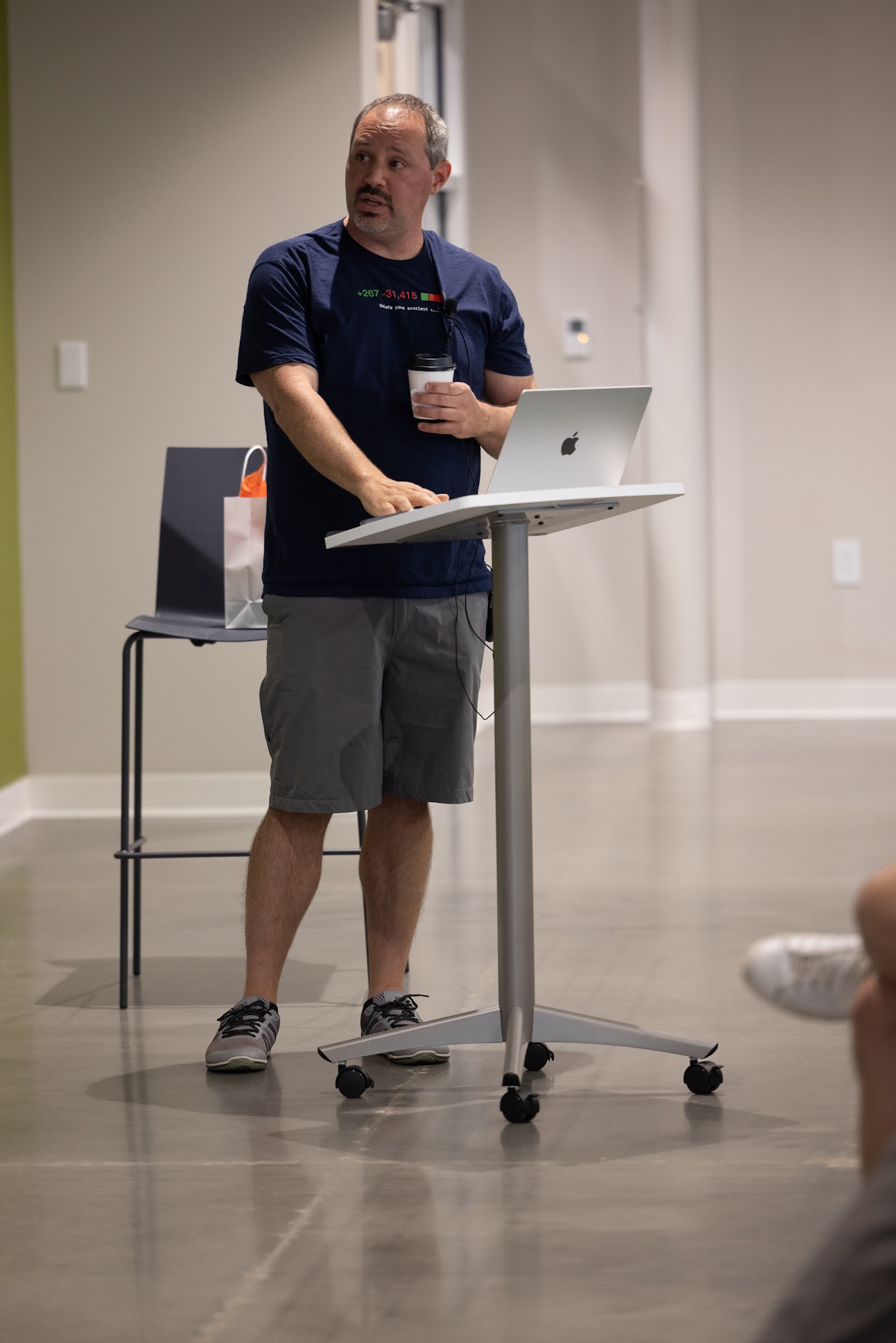 Kevin Old speaking at the 2024 Carolina Code Conference