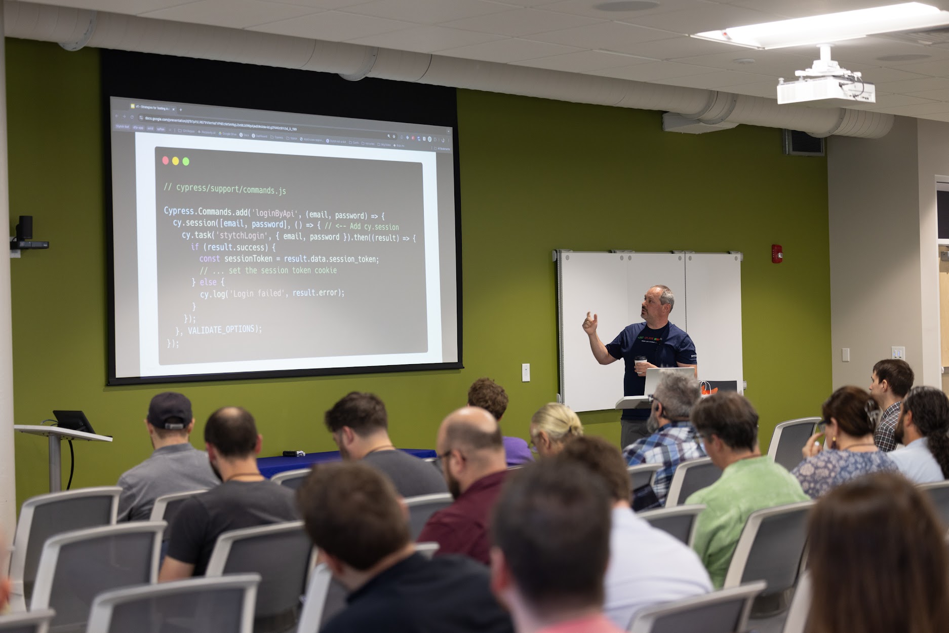Kevin Old speaking at the 2024 Carolina Code Conference
