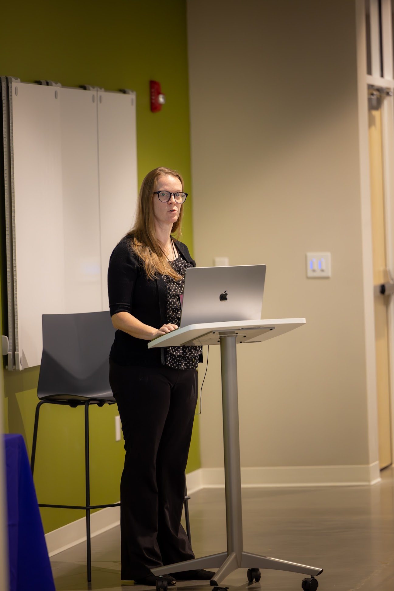 Liz Alvarez speaking at the 2024 Carolina Code Conference