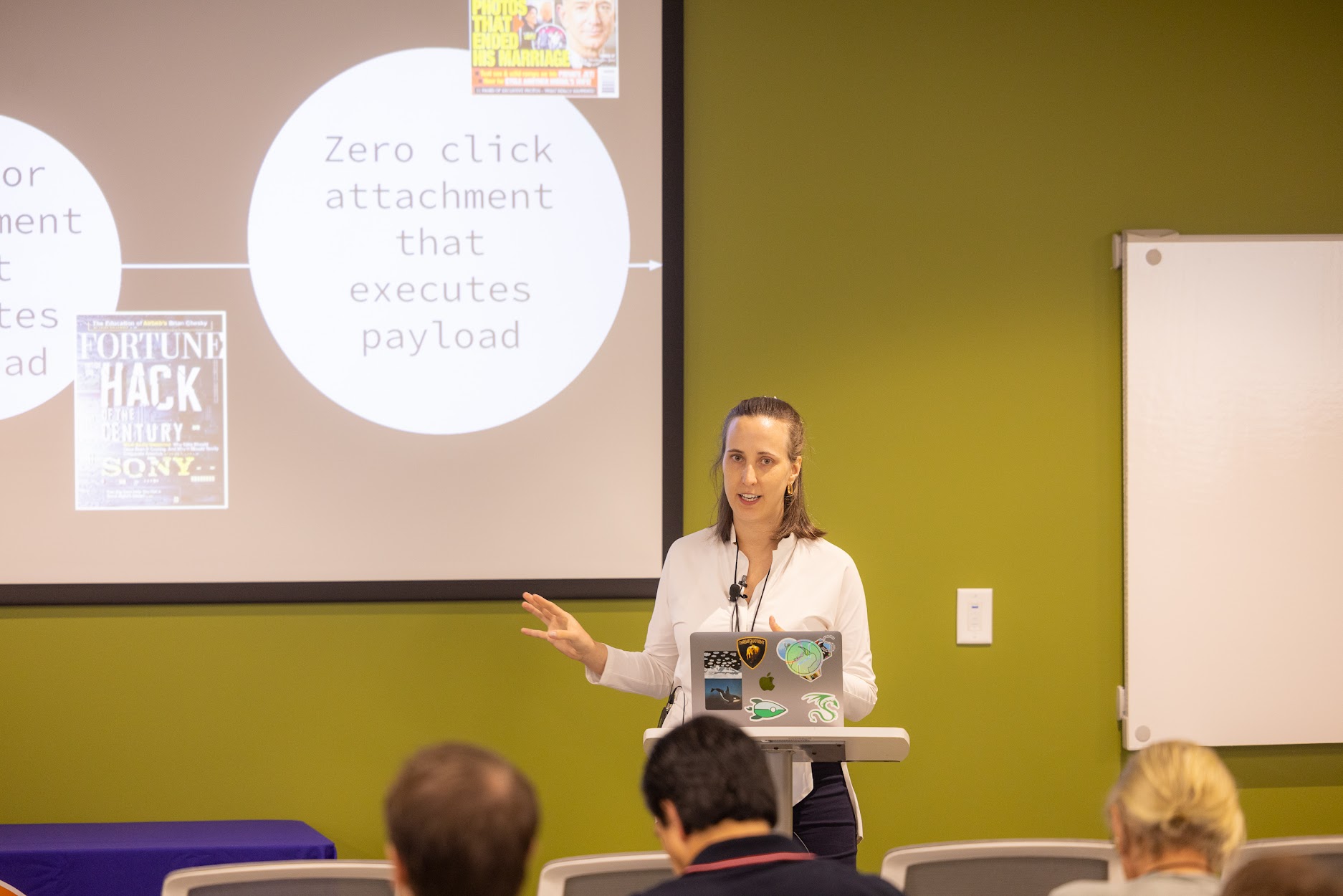 Lydia Stepanek speaking at the 2024 Carolina Code Conference